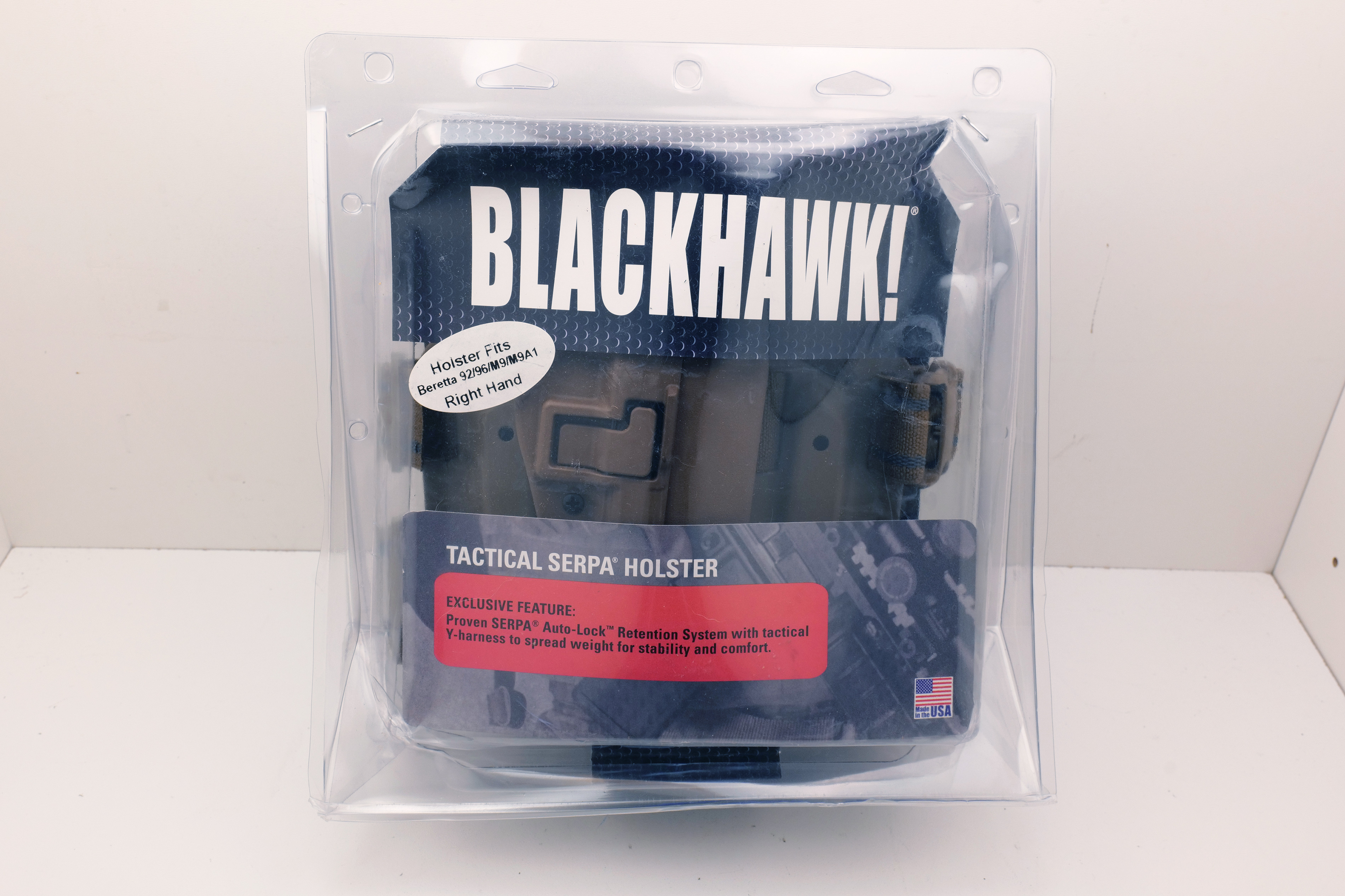 Blackhawk SERPA Tactical Drop Leg Holster 430504CT-R Beretta 92/96/M9/M9A1 Coyote Brown RH – New