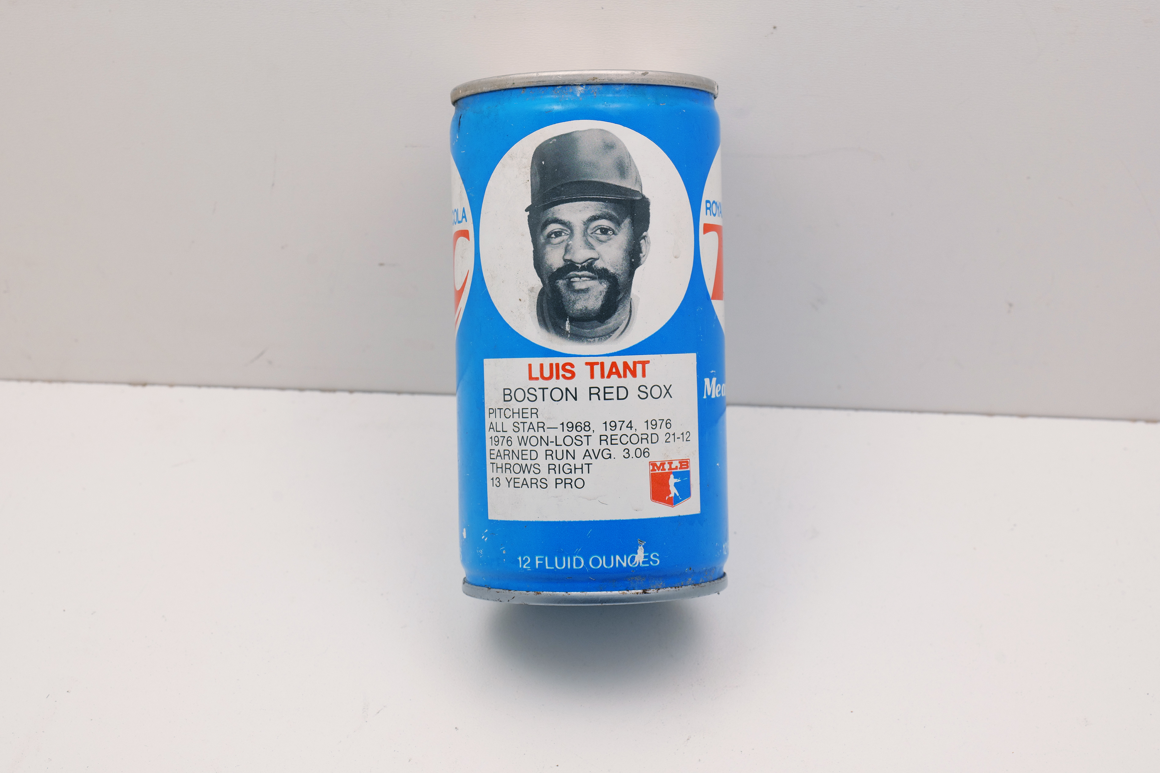 Royal Crown Cola RC Can Luis Tiant Boston Red Sox MLB 1970s 12oz