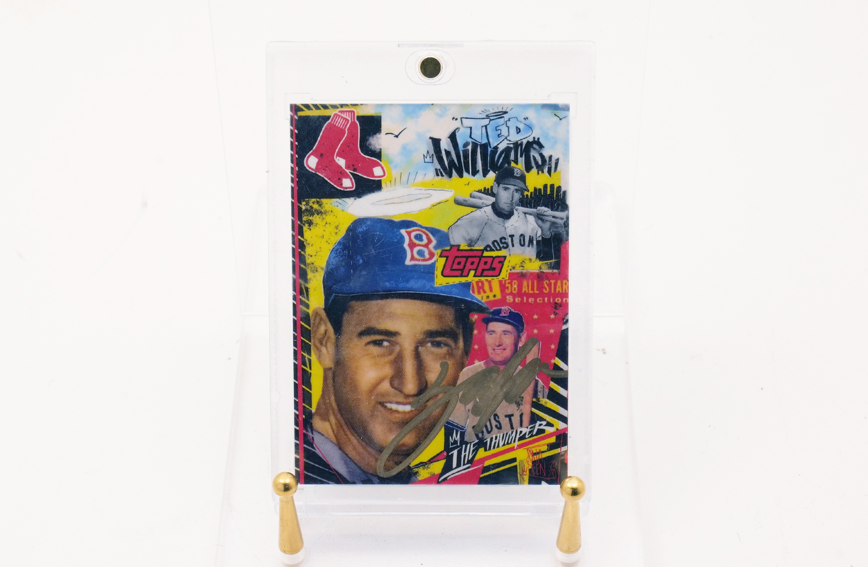 Topps Project 2020 Ted Williams Gold Autograph #20/99 King Saladeen Red Sox