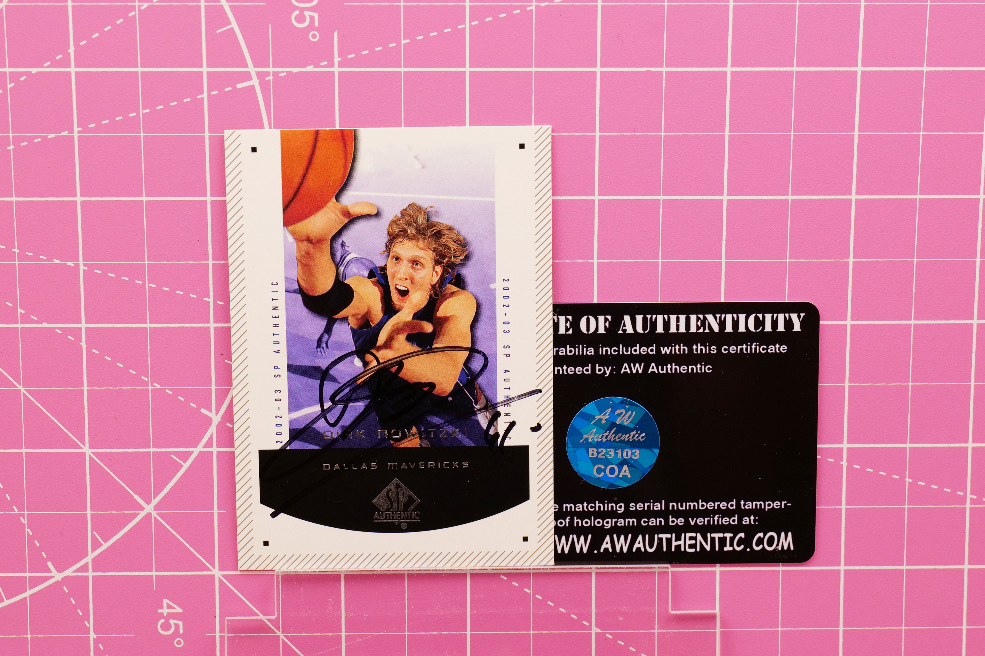 Dirk Nowitzki 2002-03 Upper Deck SP Authentic Auto w/ COA Dallas Mavericks