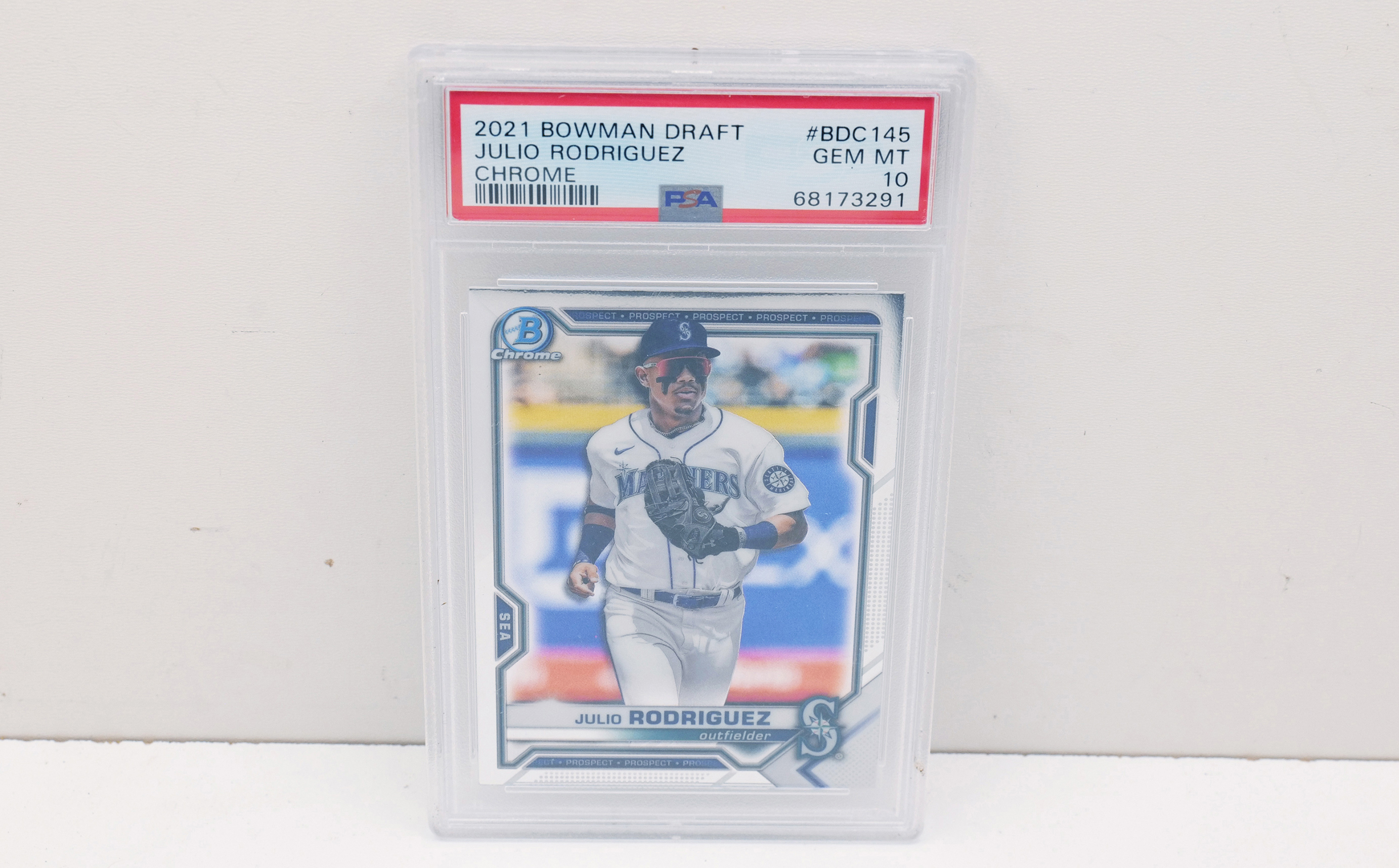2021 Bowman Draft Julio Rodriguez Chrome #BDC145 PSA 10 GEM MT