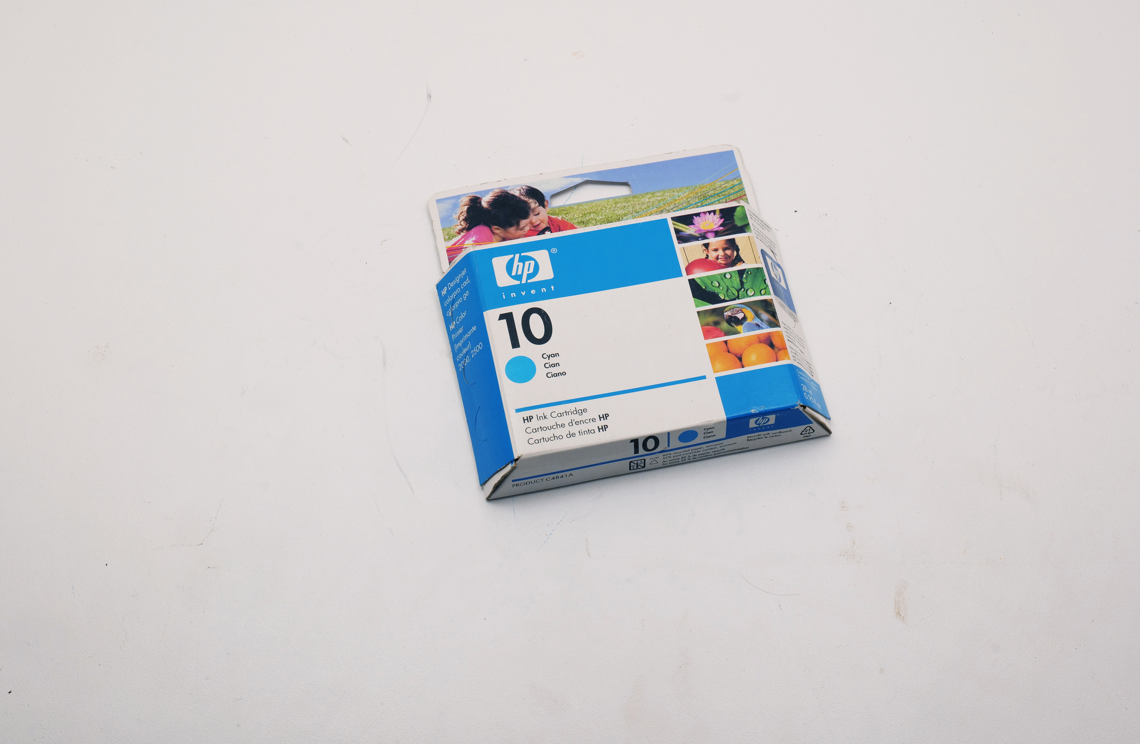 HP 10 Cyan Ink Cartridge C4841A Sealed Box