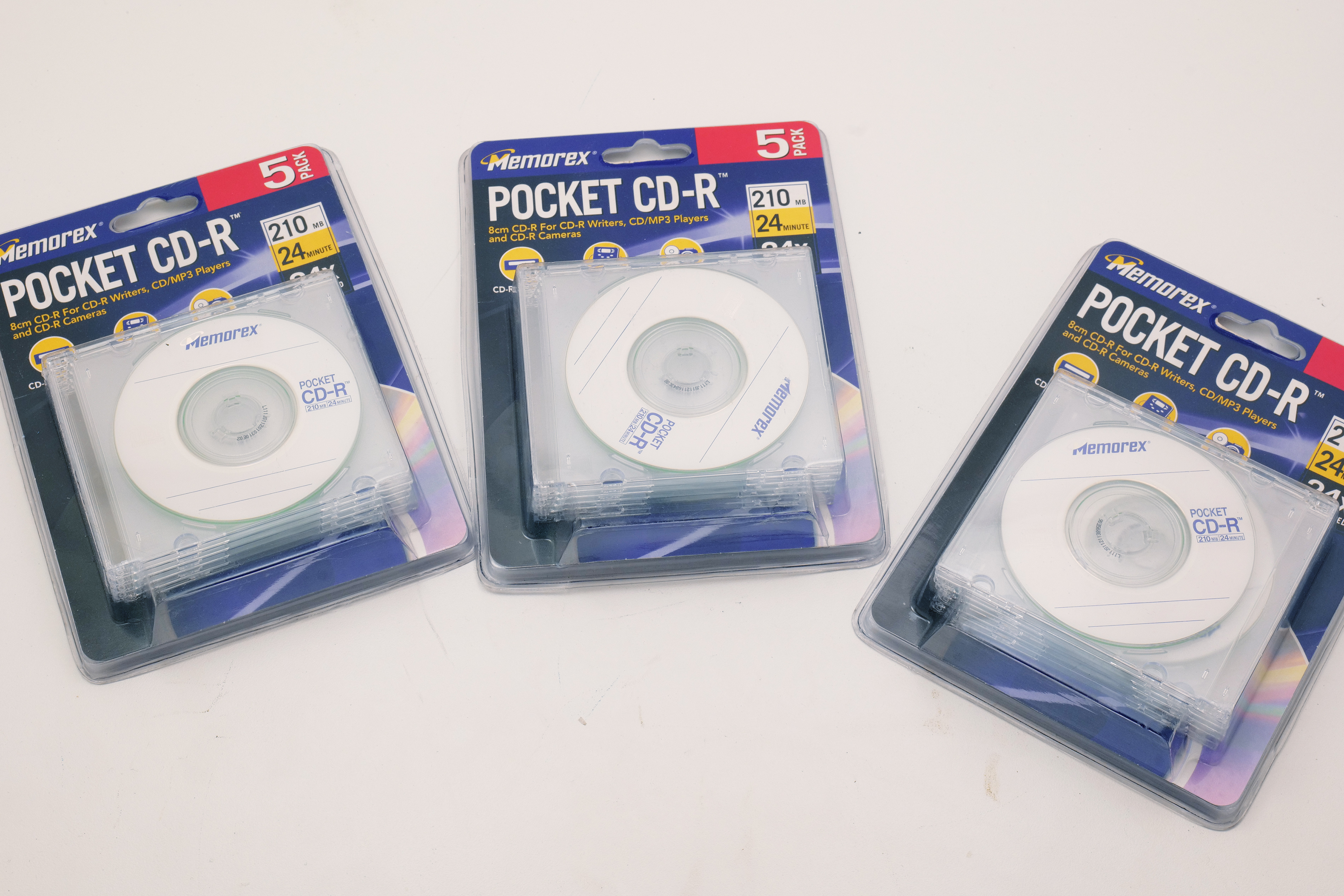 Memorex Pocket CD-R 210MB 24-Minute Mini Discs (5-Pack)