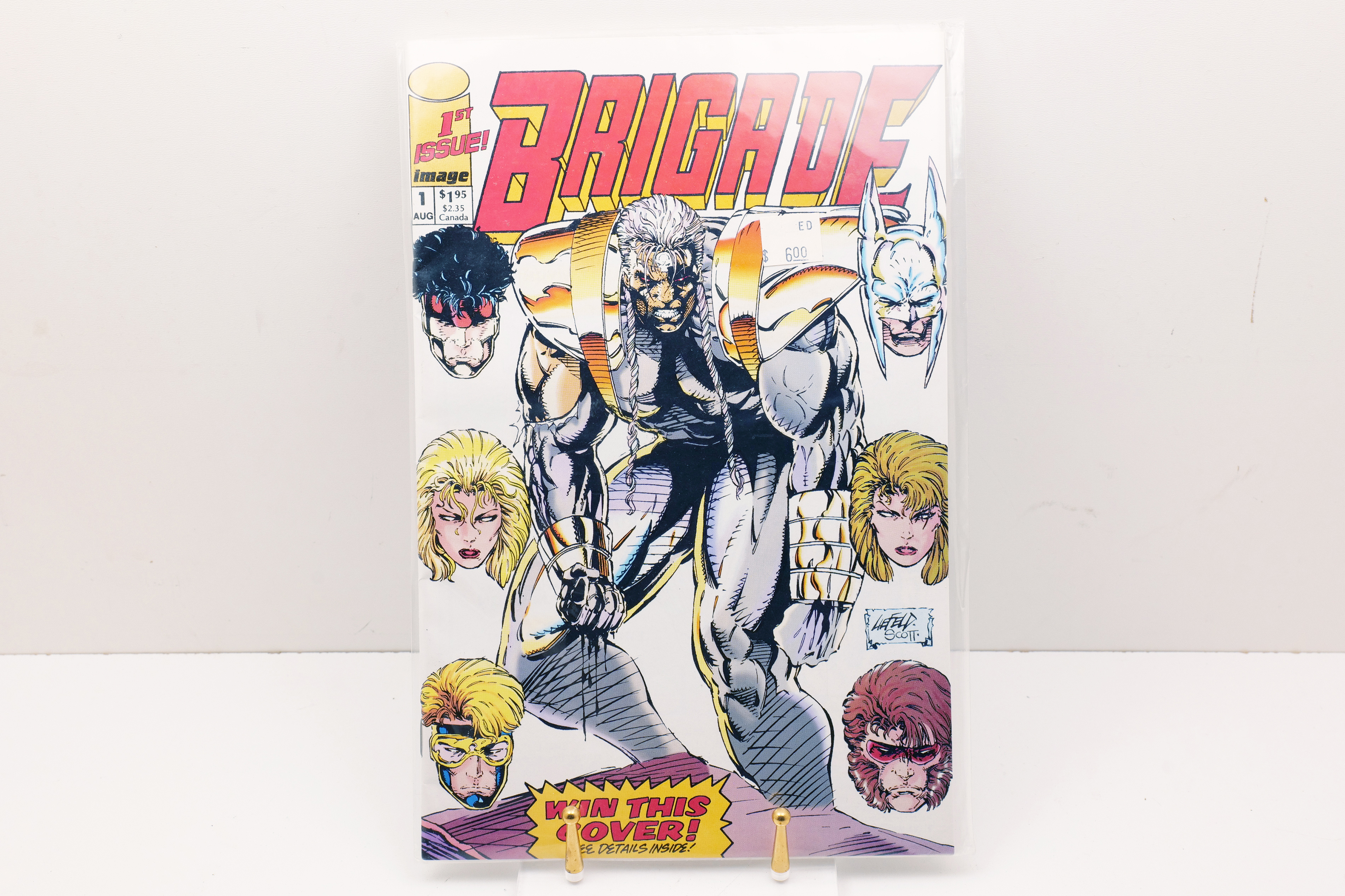 Brigade #1 (Image Comics, August 1992). First issue of the series created by Rob Liefeld. Classic early 90s Image comic featuring a dynamic