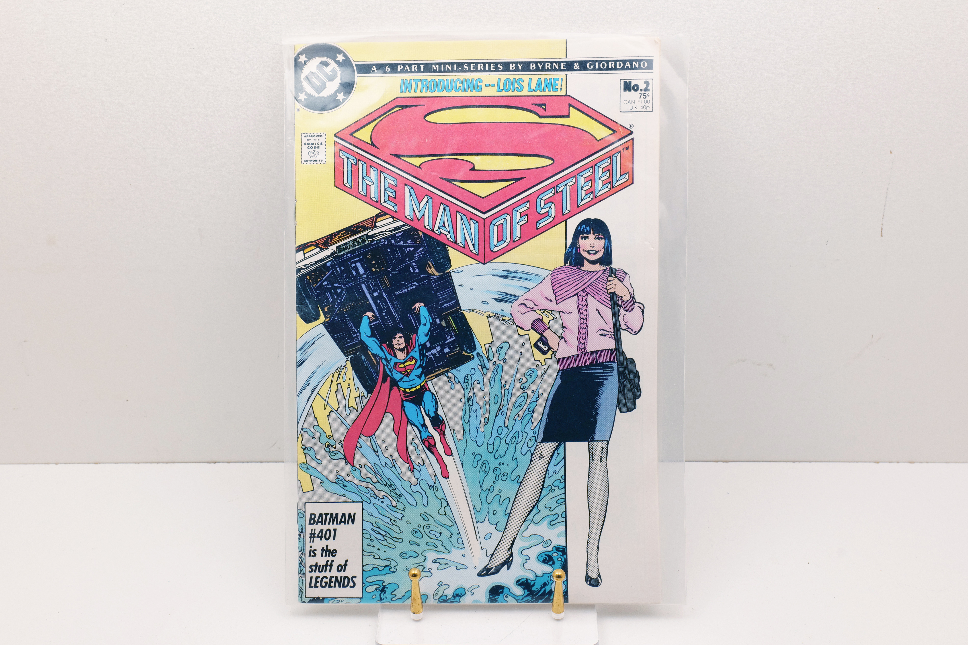 Superman: The Man of Steel #2 (1986, DC Comics) — Introducing Lois Lane!