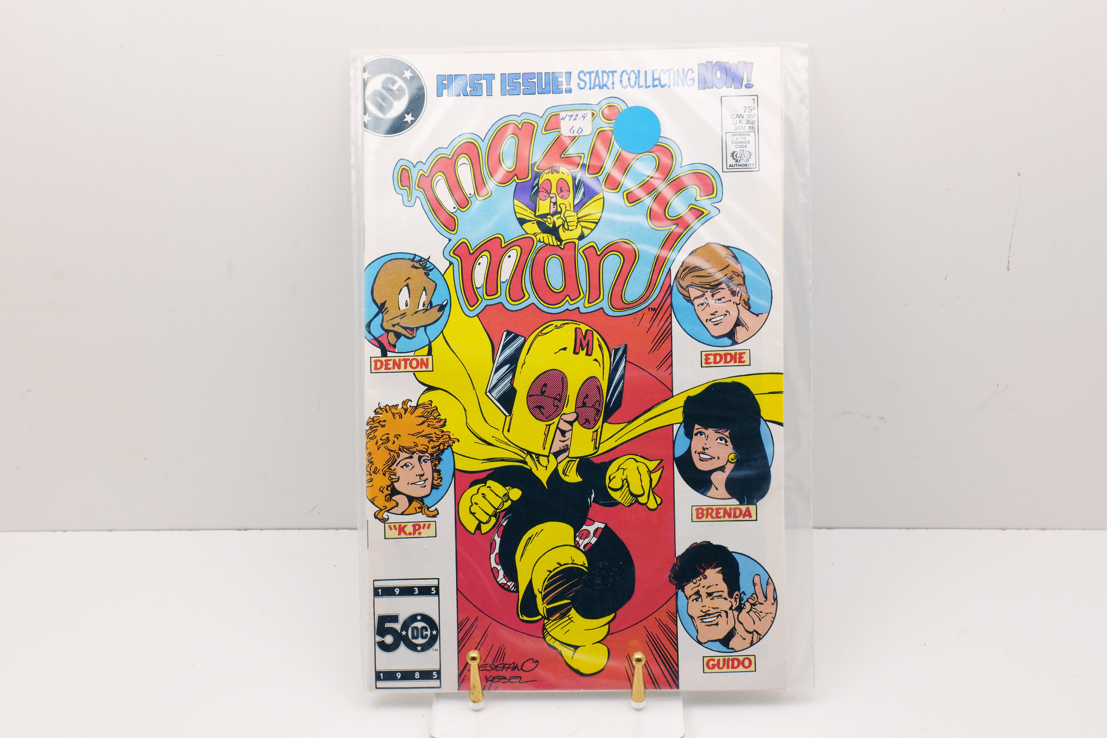 Mazing Man #1 (Jan 1986) First Issue — DC Comics Copper Age — Bagged & Boarded