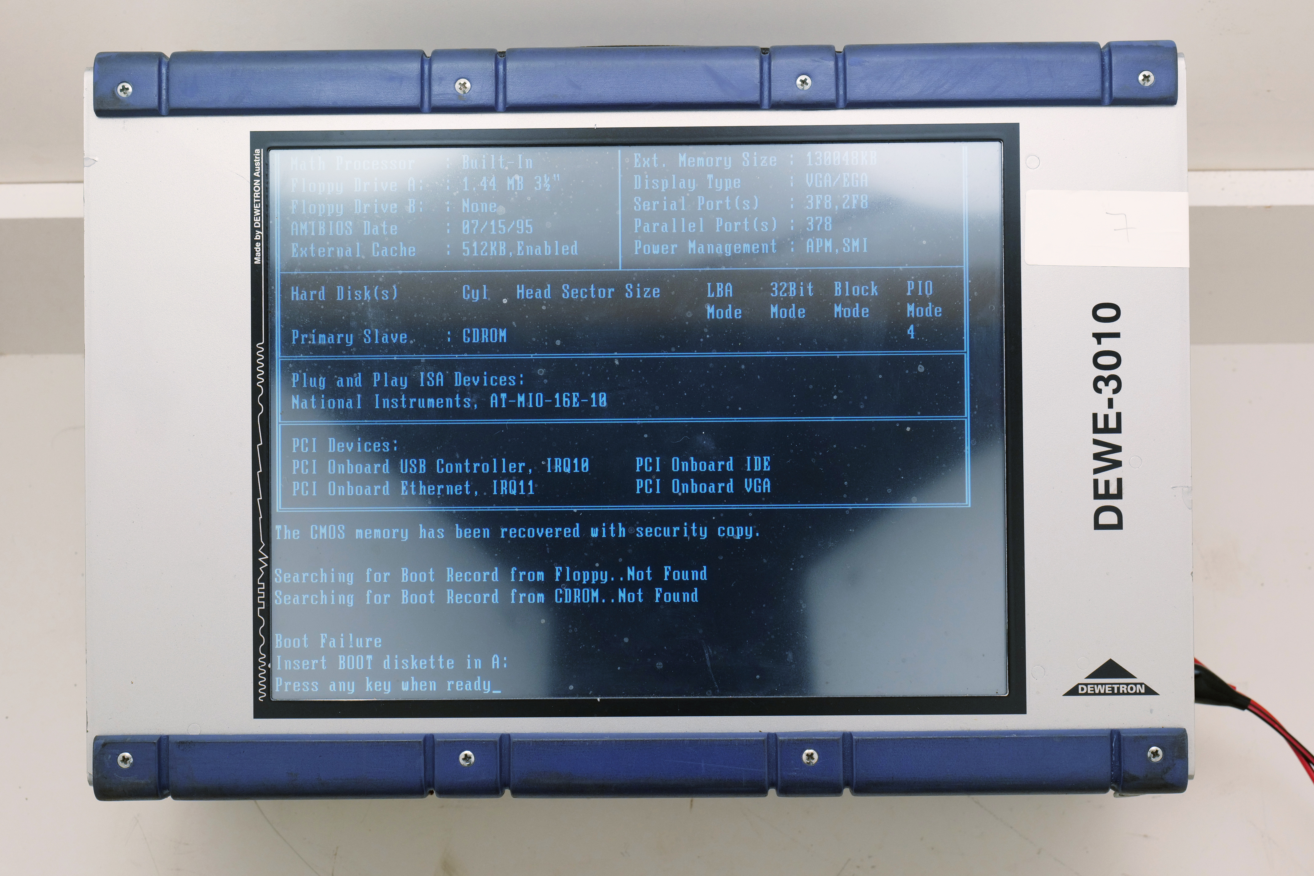Dewetron DEWE-3010 Data Acquisition System – For Parts