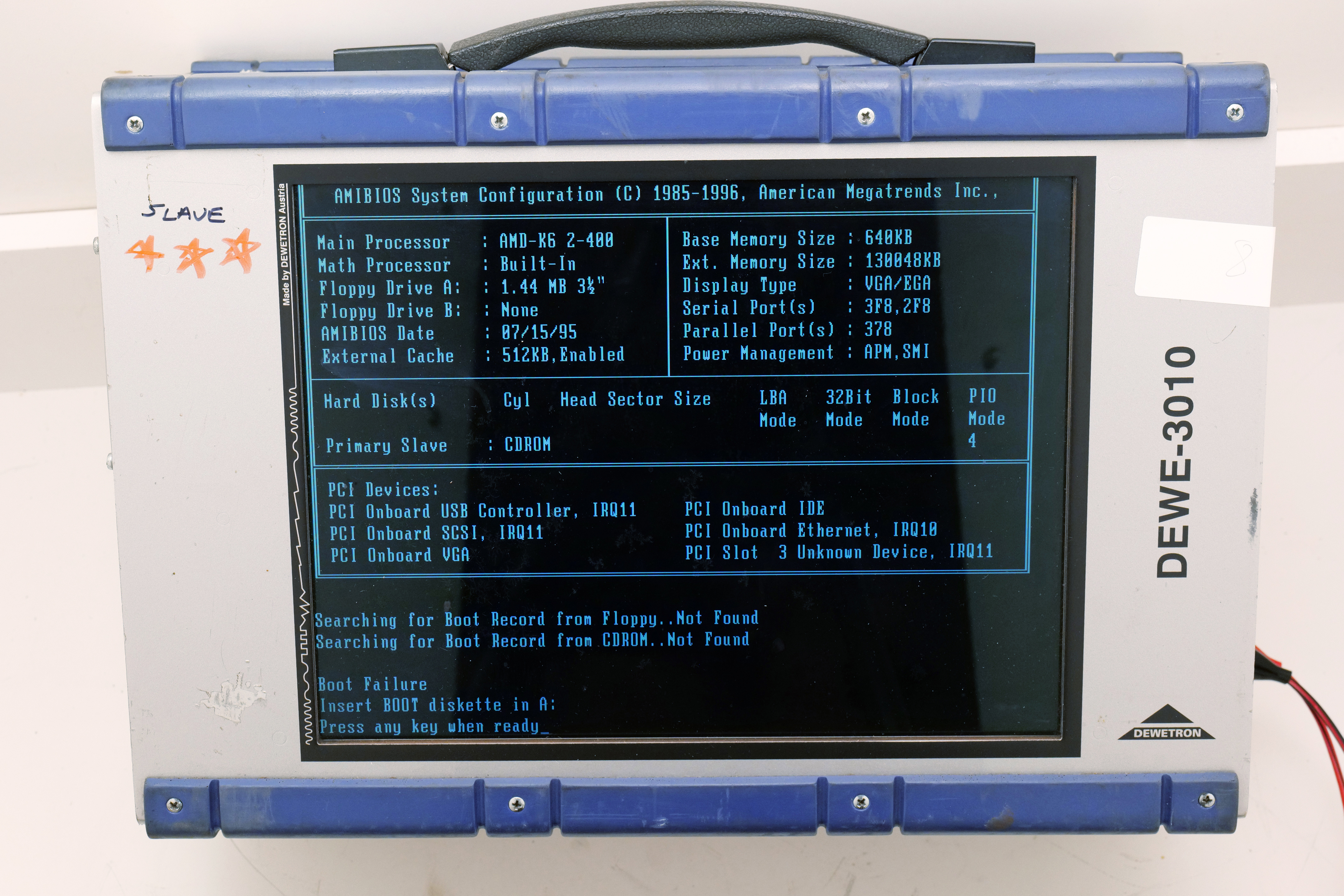 Dewetron DEWE-3010 Data Acquisition System – For Parts