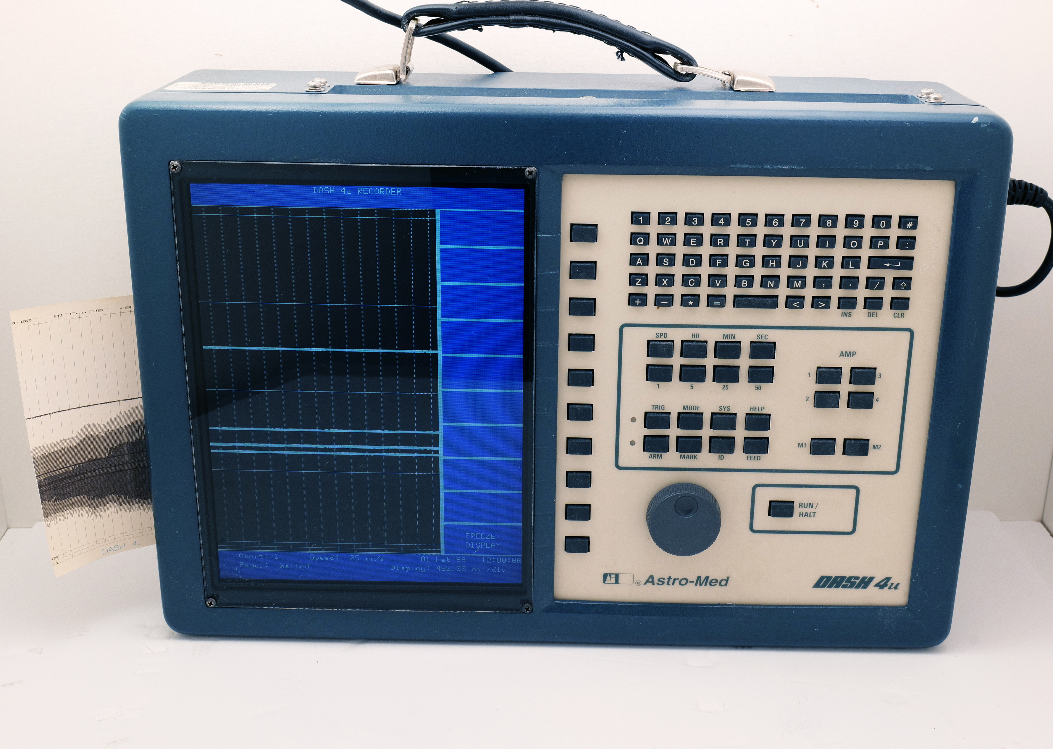 Astro-Med DASH 4u Portable 4-Channel Data/Chart Recorder w/ Printer