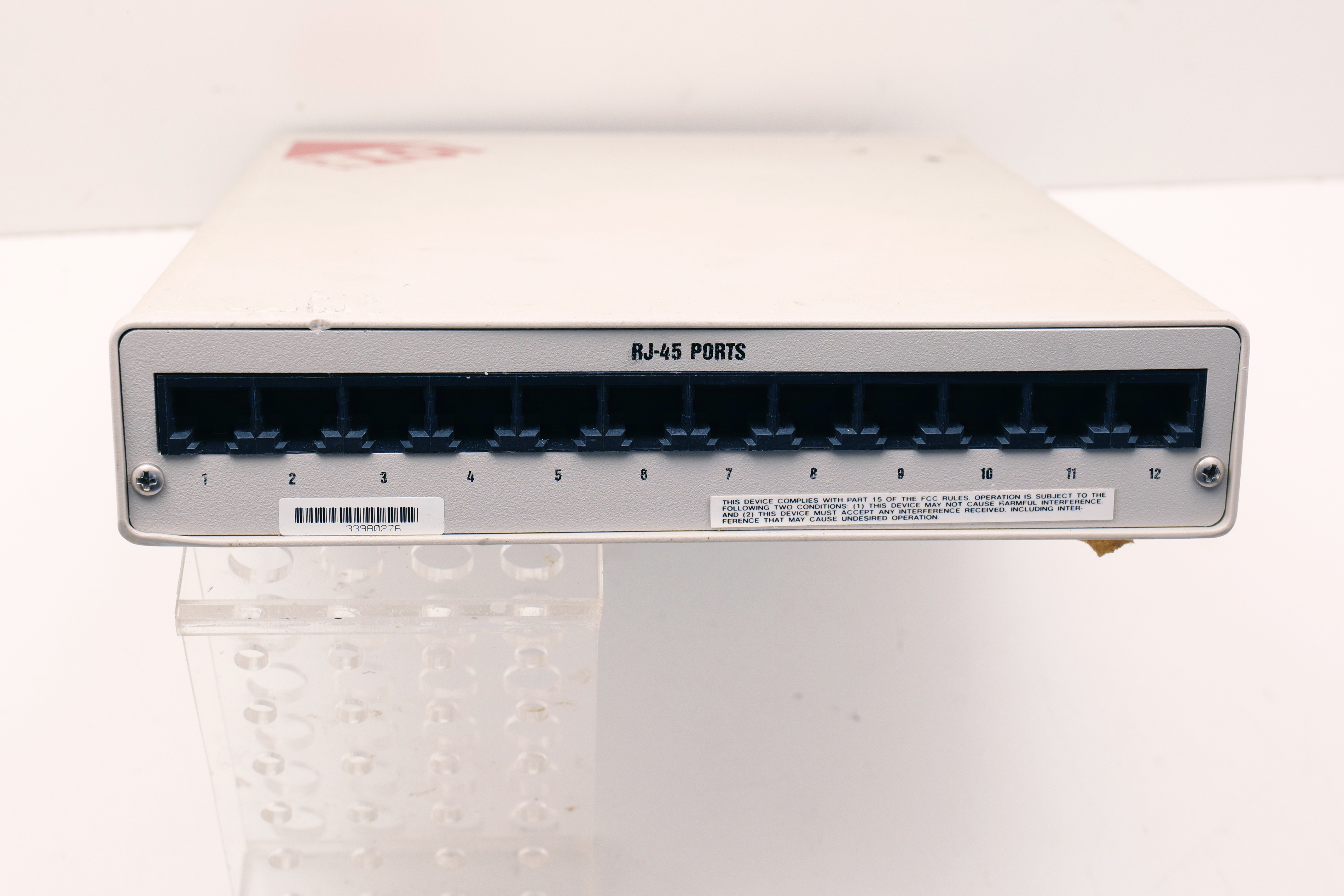 Asanté 10T B Ethernet Hub 12-Port RJ-45 + BNC AUI Network Hub