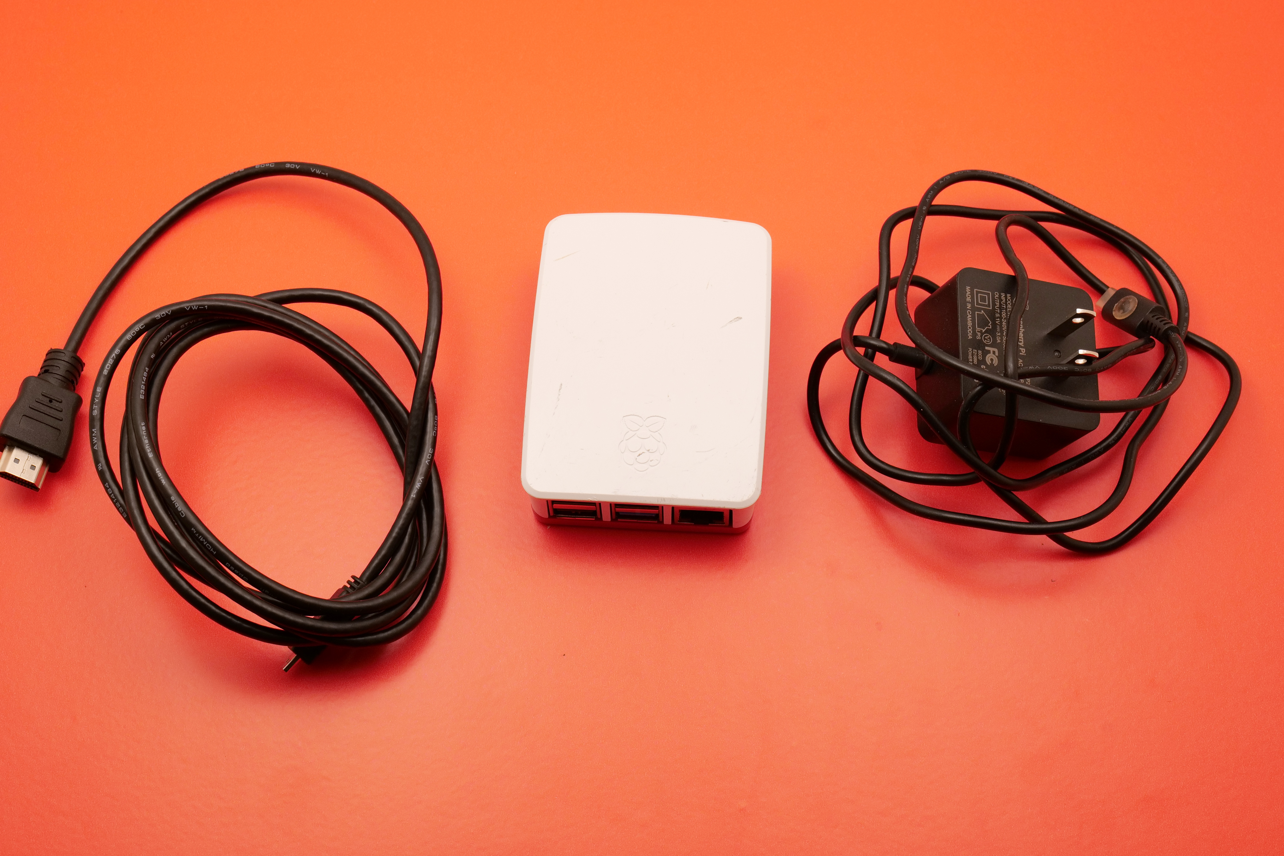 Raspberry Pi 4 Model B 2GB Kit with Case, Power Supply & HDMI Cable – Used