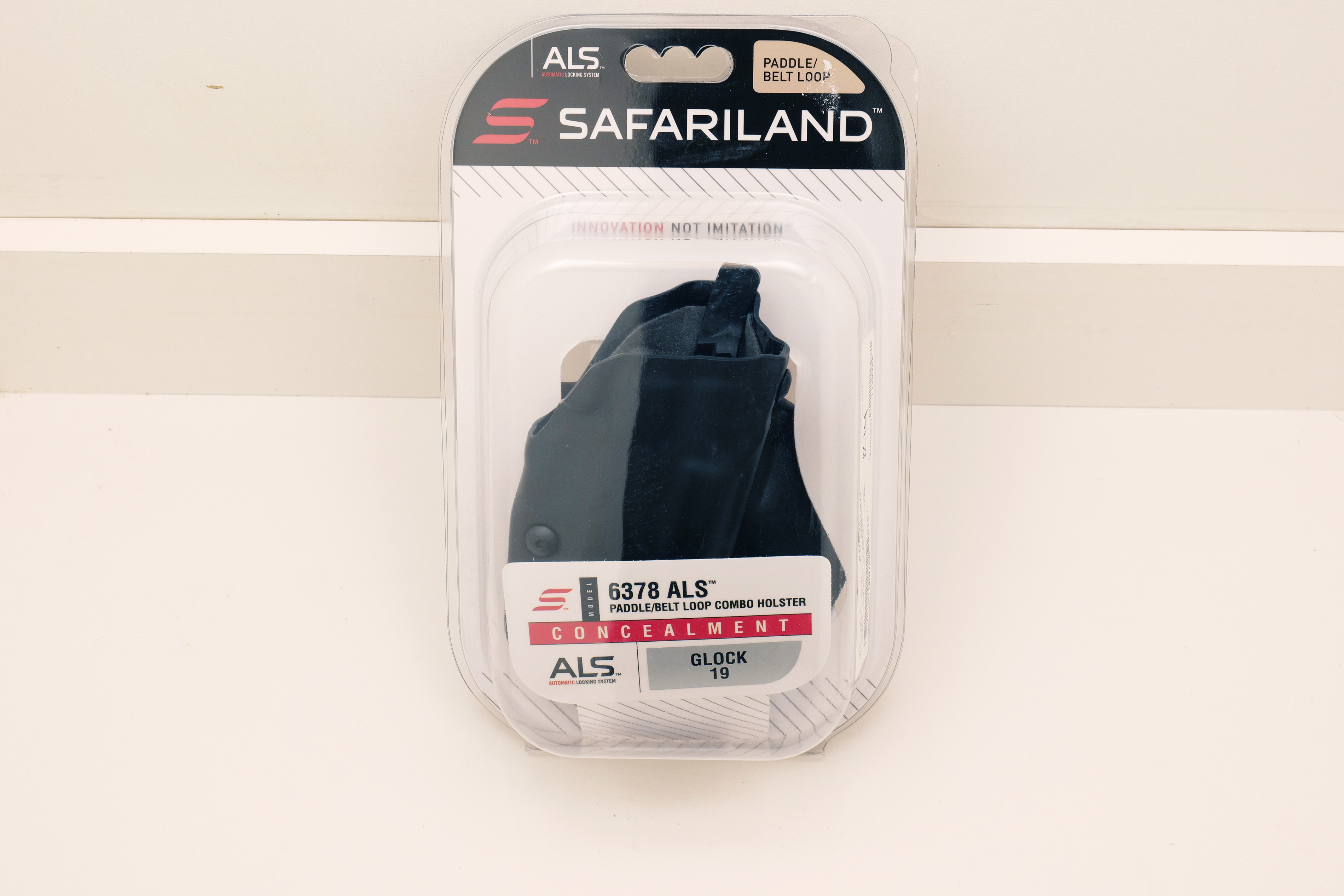 Safariland 6378 ALS Paddle/Belt Loop Holster Glock 19 Right Hand Black