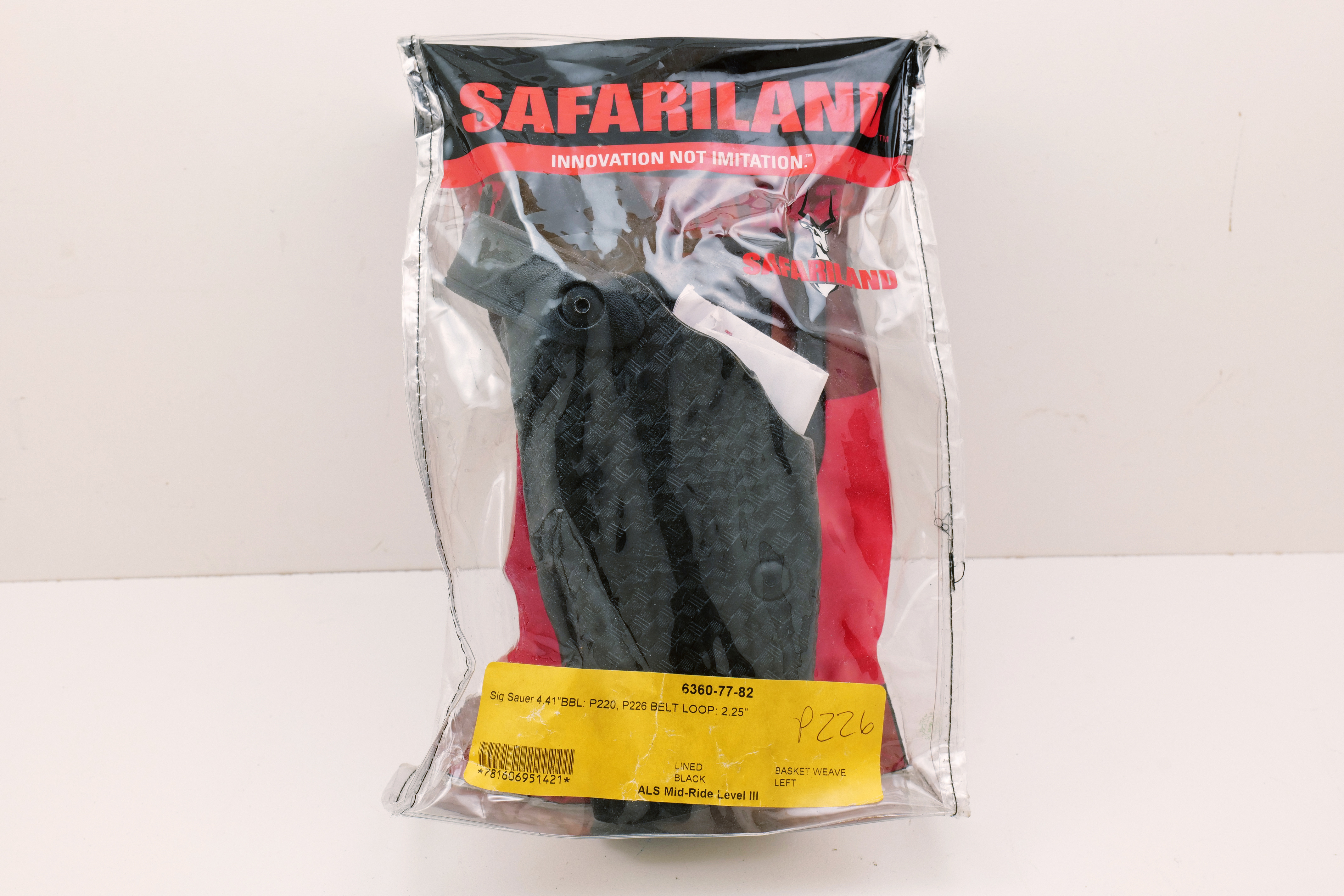 Safariland 6360-77-82 Duty Holster LH Sig P220 P226 Basketweave New