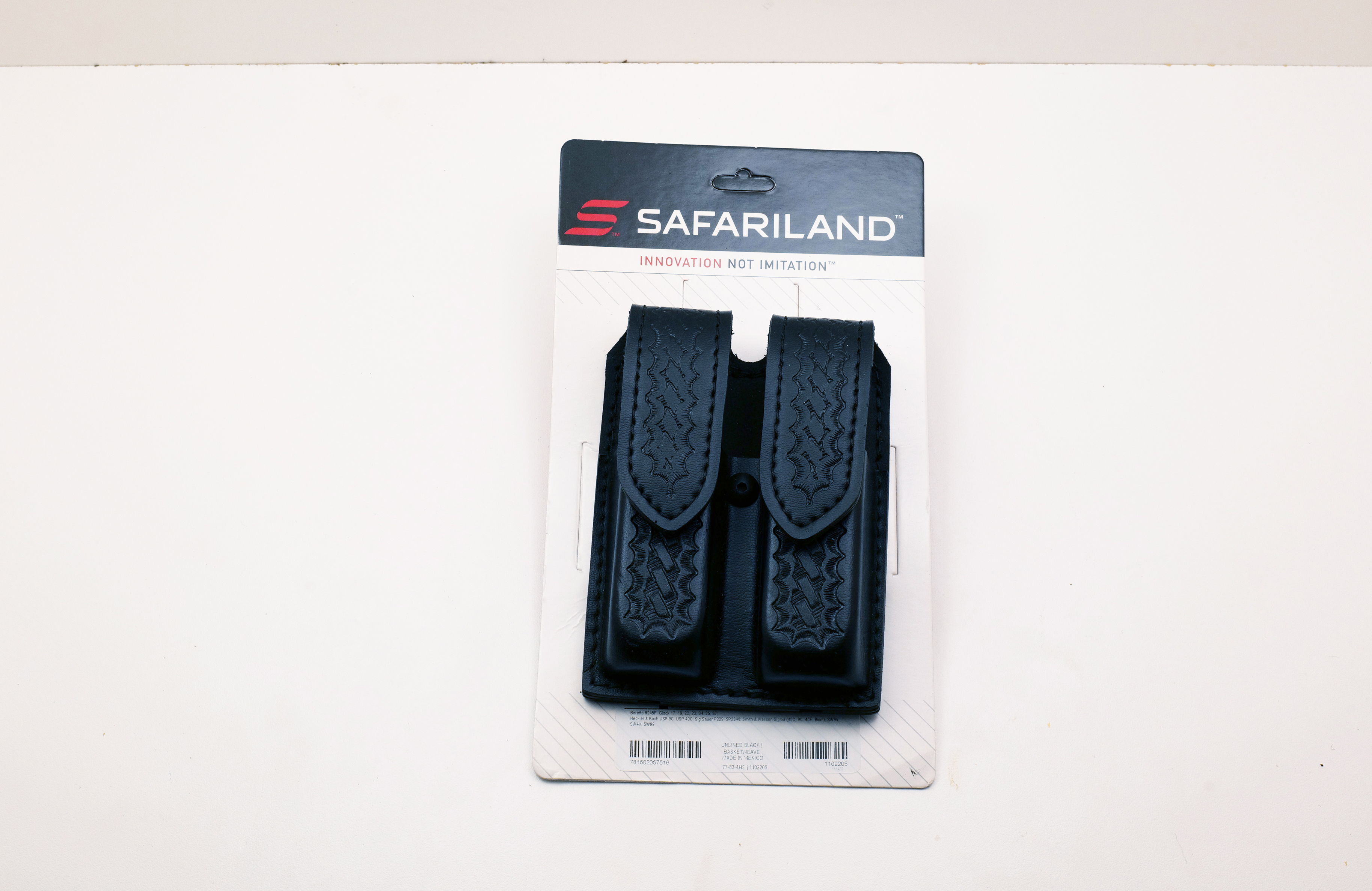Safariland Model 77 Double Pouch – Basket Weave Black Dual Accessory Holder
