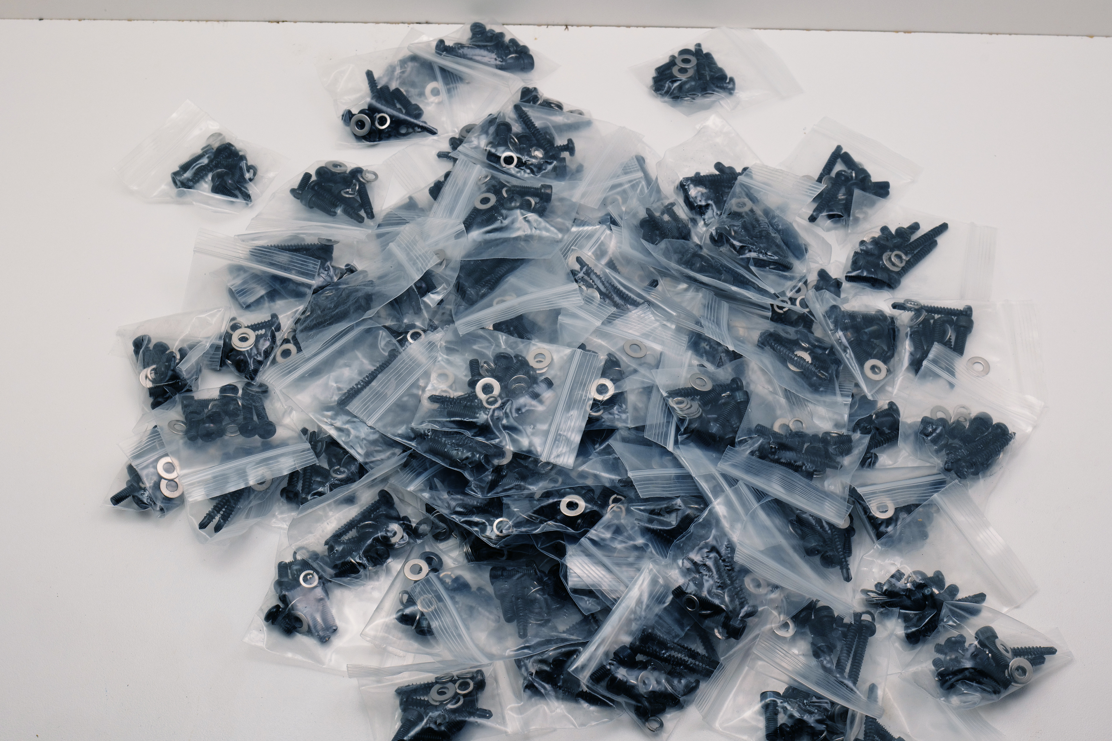 Police Vehicle Equipment Mounting Hardware Screws & Washers Lot (100)