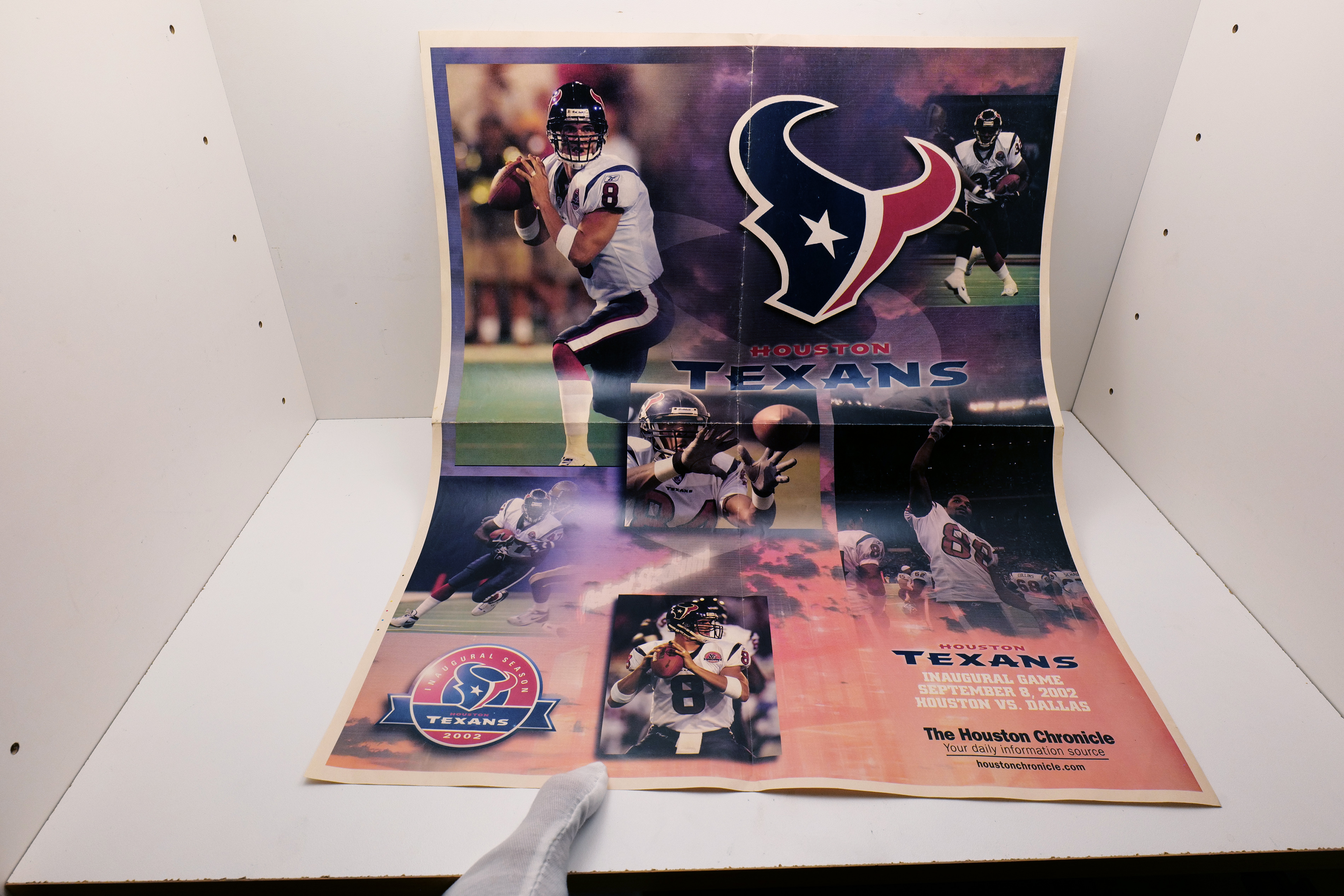 Houston Texans Inaugural Season 2002 Poster Houston Chronicle