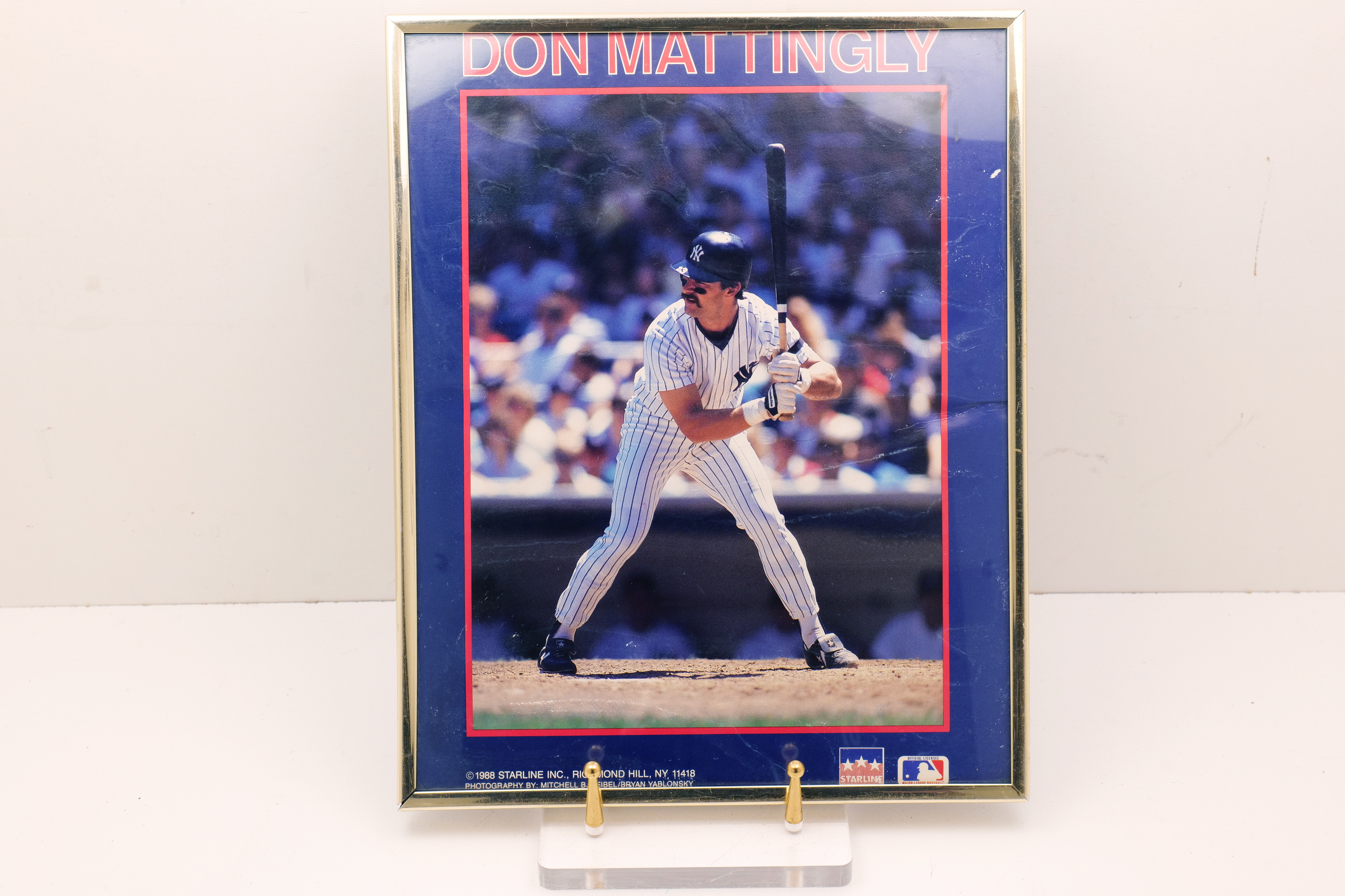 Don Mattingly 1989 Starline Yankees Poster Framed MLB Collectible