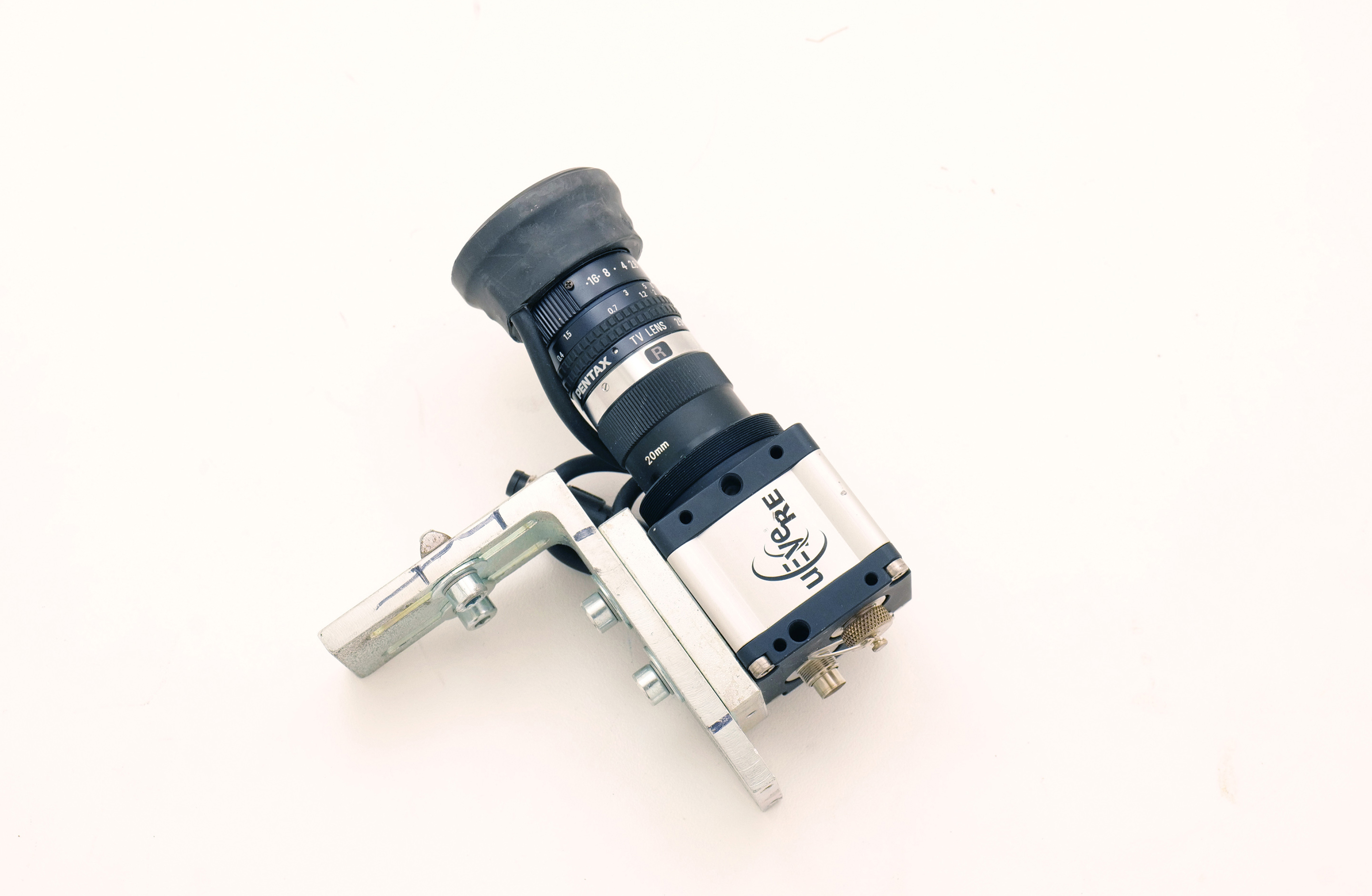 IDS uEye UI-1410RE-M Industrial Camera w/ Pentax 25mm f/1.4 TV Lens & Mount