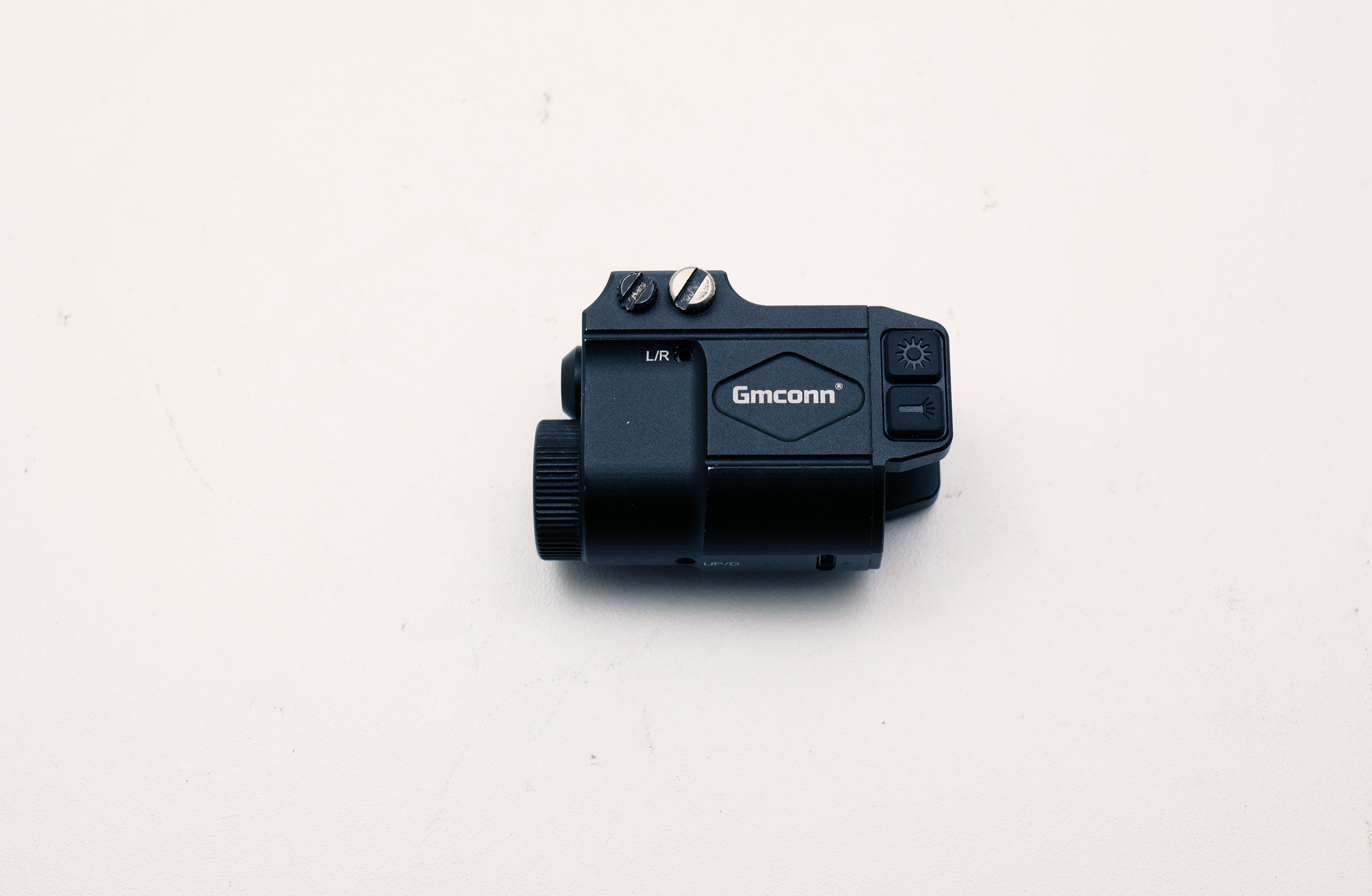 Gmconn Pistol Light with Green Laser – Rail Mount – Black