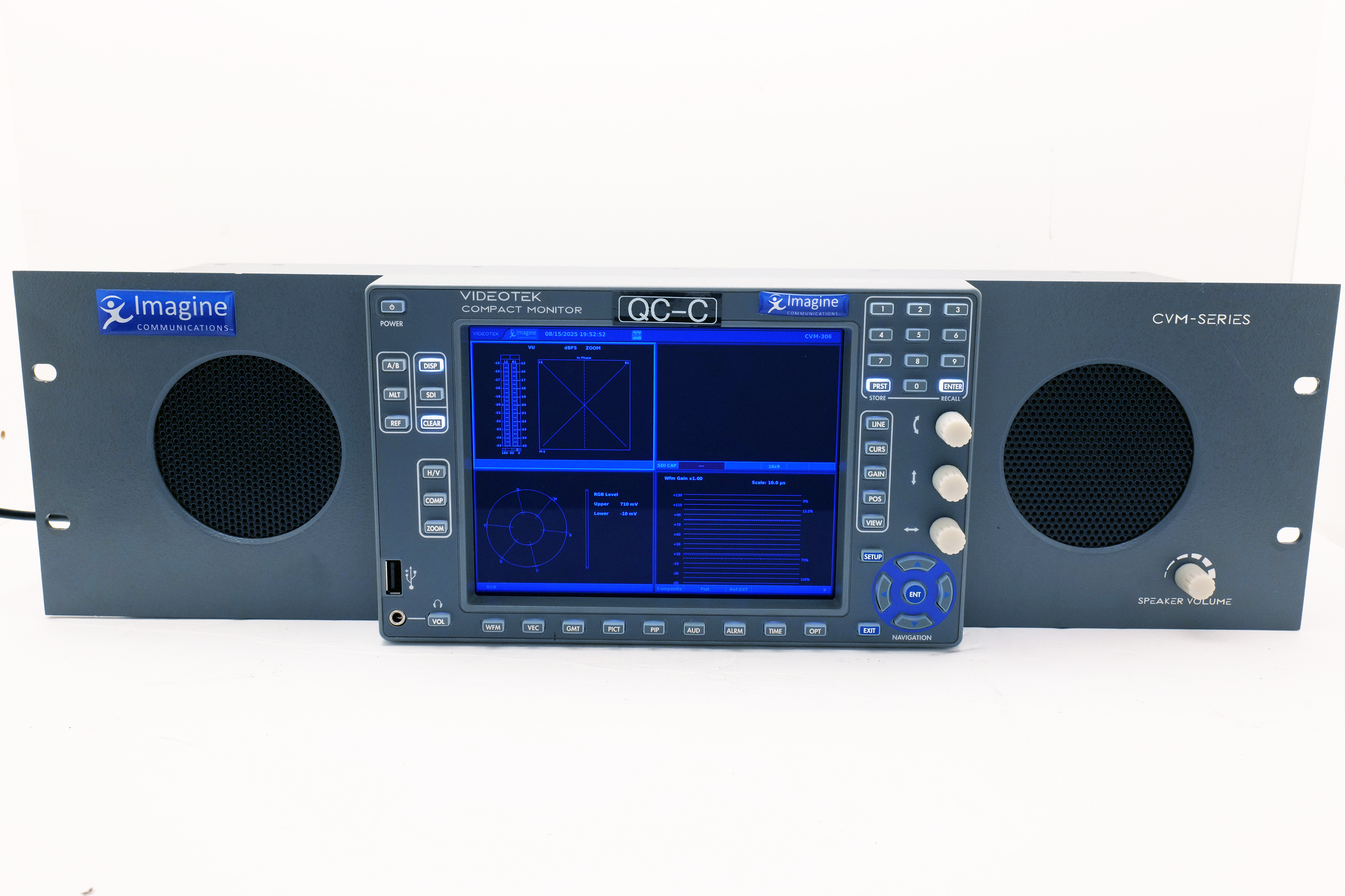 Harris CVM-306 Videotek Compact Monitor Multiformat Signal Analyzer