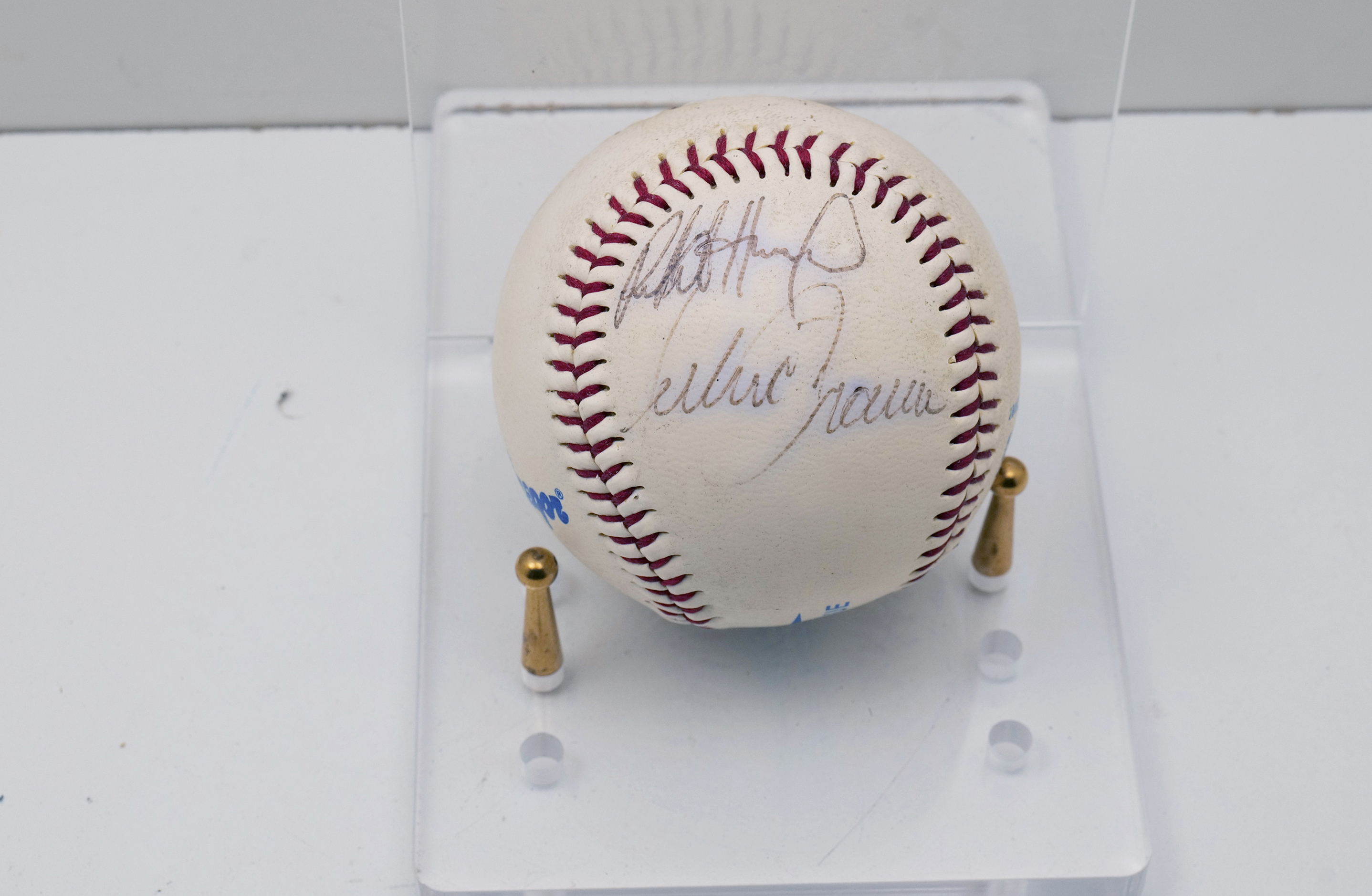 MacGregor Official League Baseball with Multiple Unknown Signatures No Stand