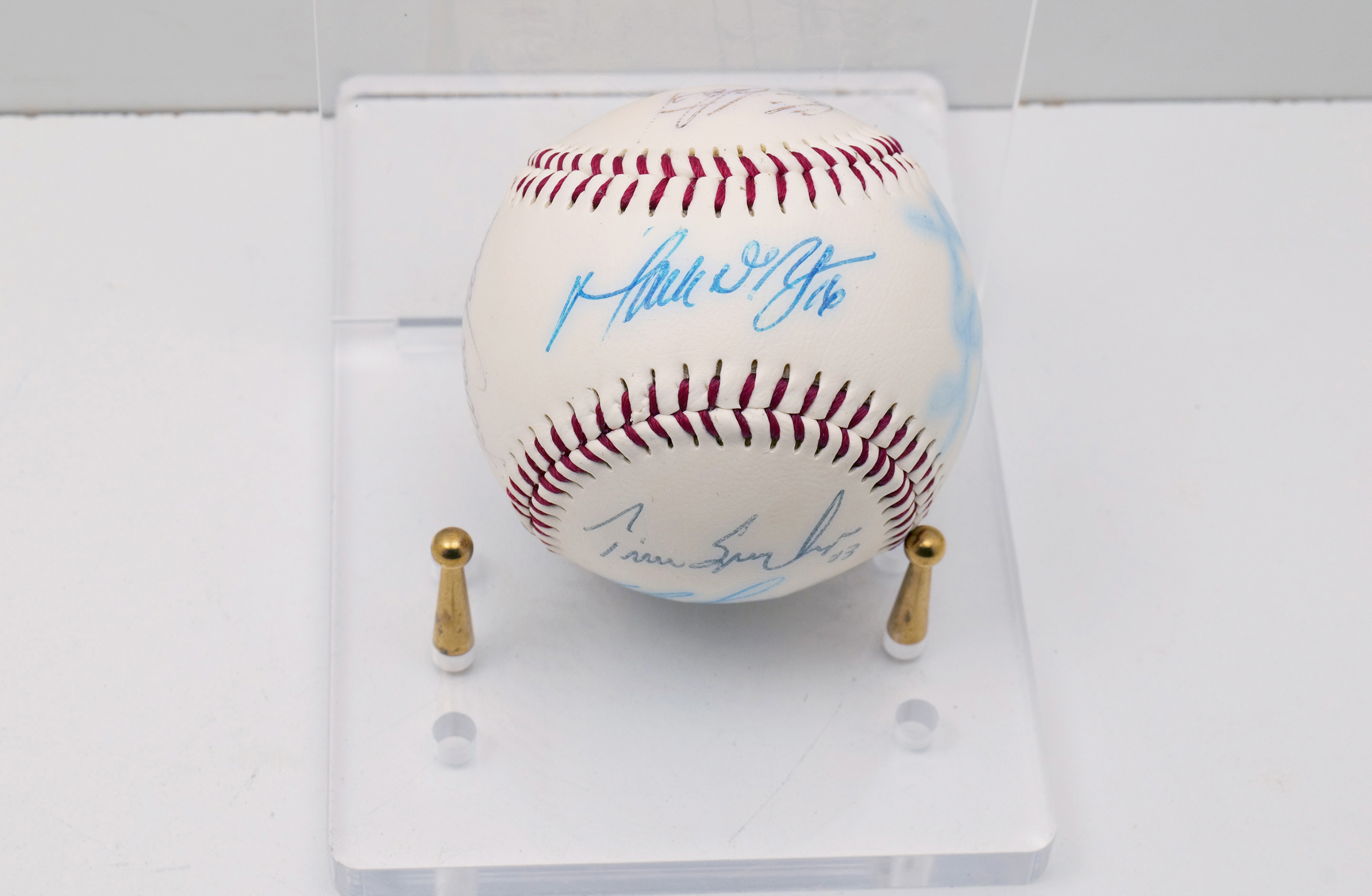 Multi-Signed Baseball w/ Unidentified Autographs, MacGregor Official League