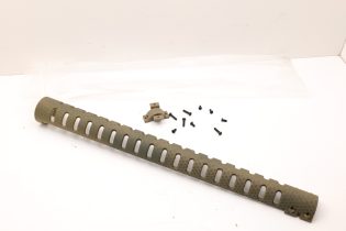 FDE Tan Barrel Heat Shield with Mounting Clamps & Screws – New