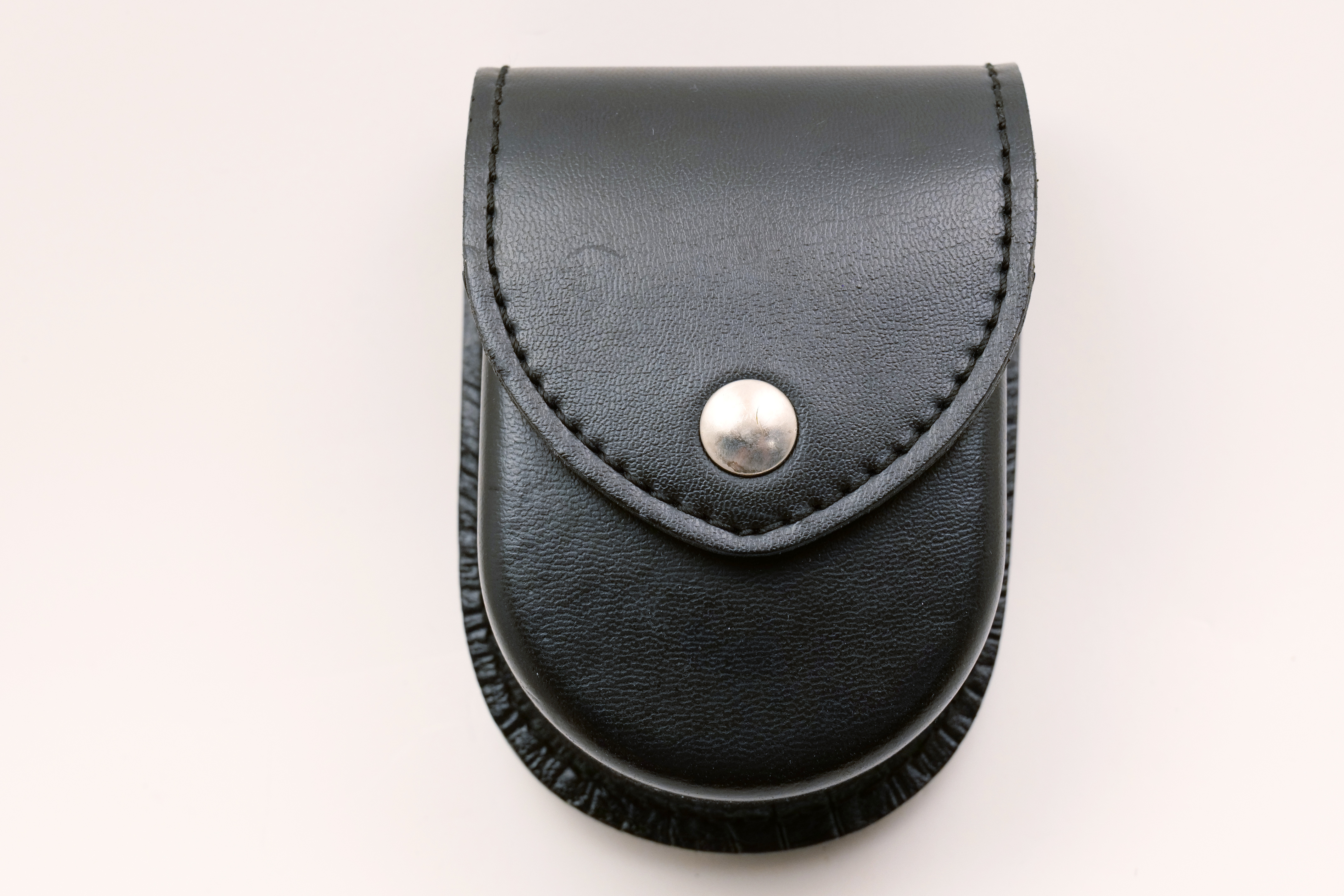 Safariland 290H Black Leather Double Handcuff Case Hidden Snap