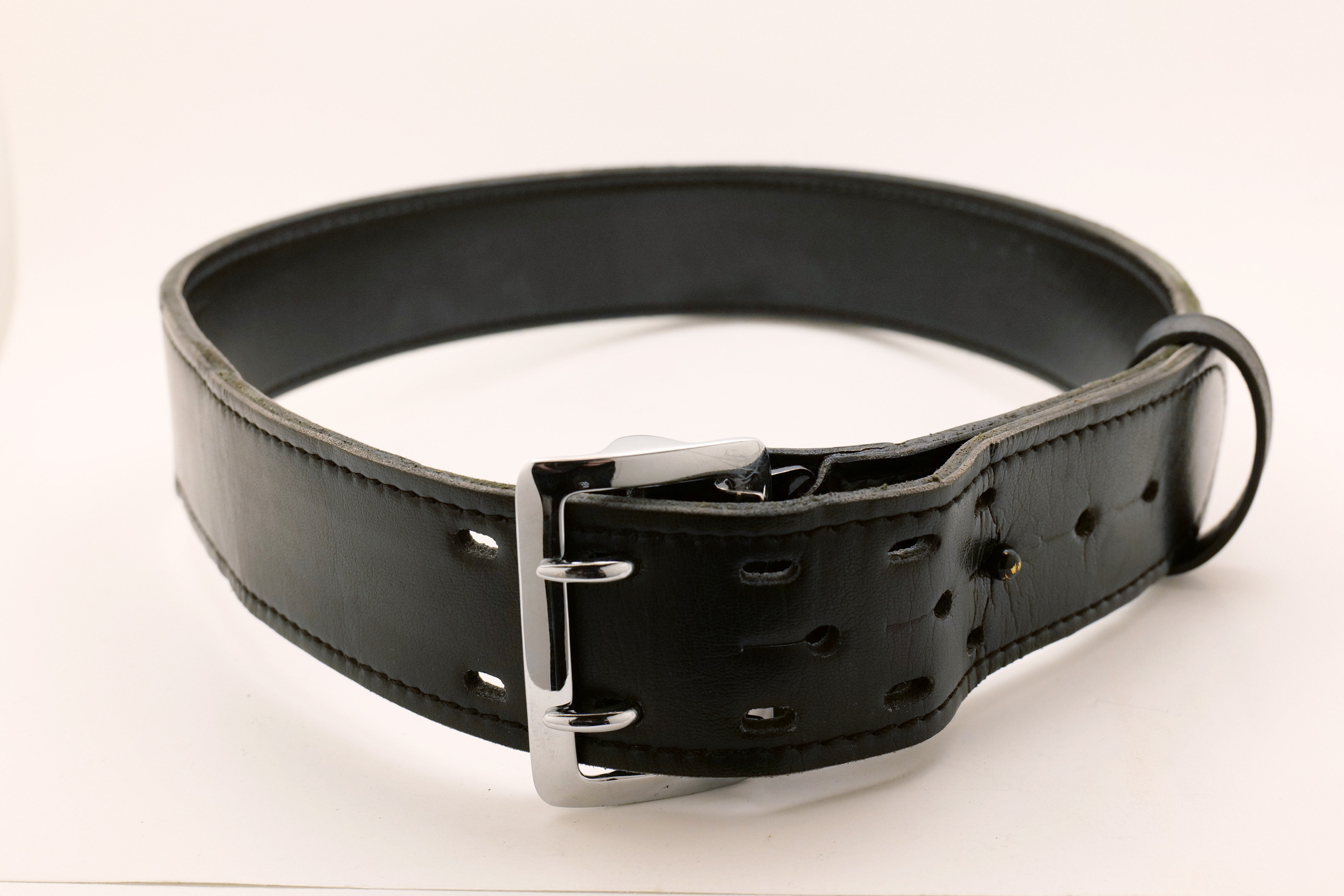 Safariland Leather Belt Black Size 32 – Vintage Heavy Duty Style Accessory