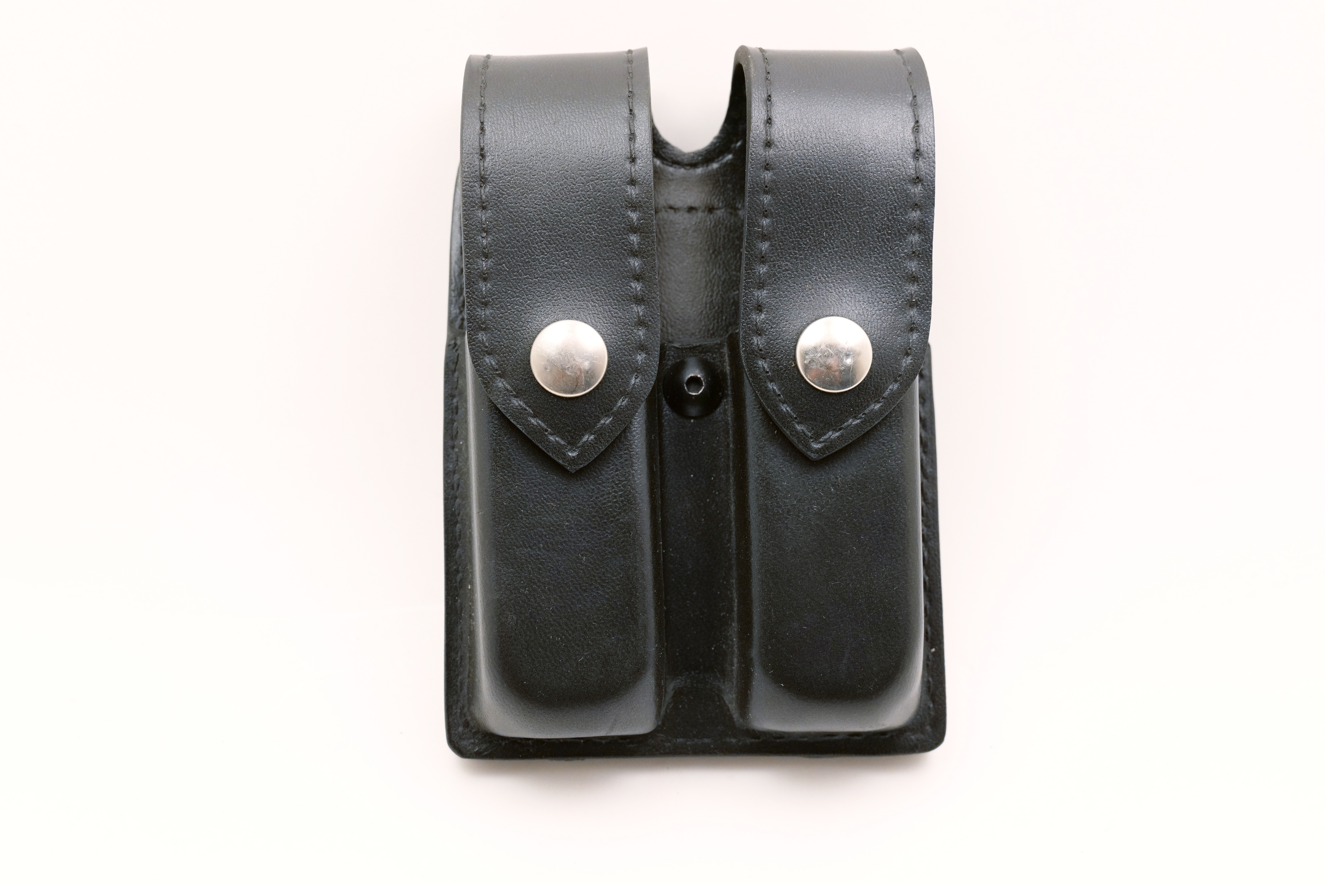Safariland 77-83 Double Magazine Pouch for Glock 17/22 Black Leather Used