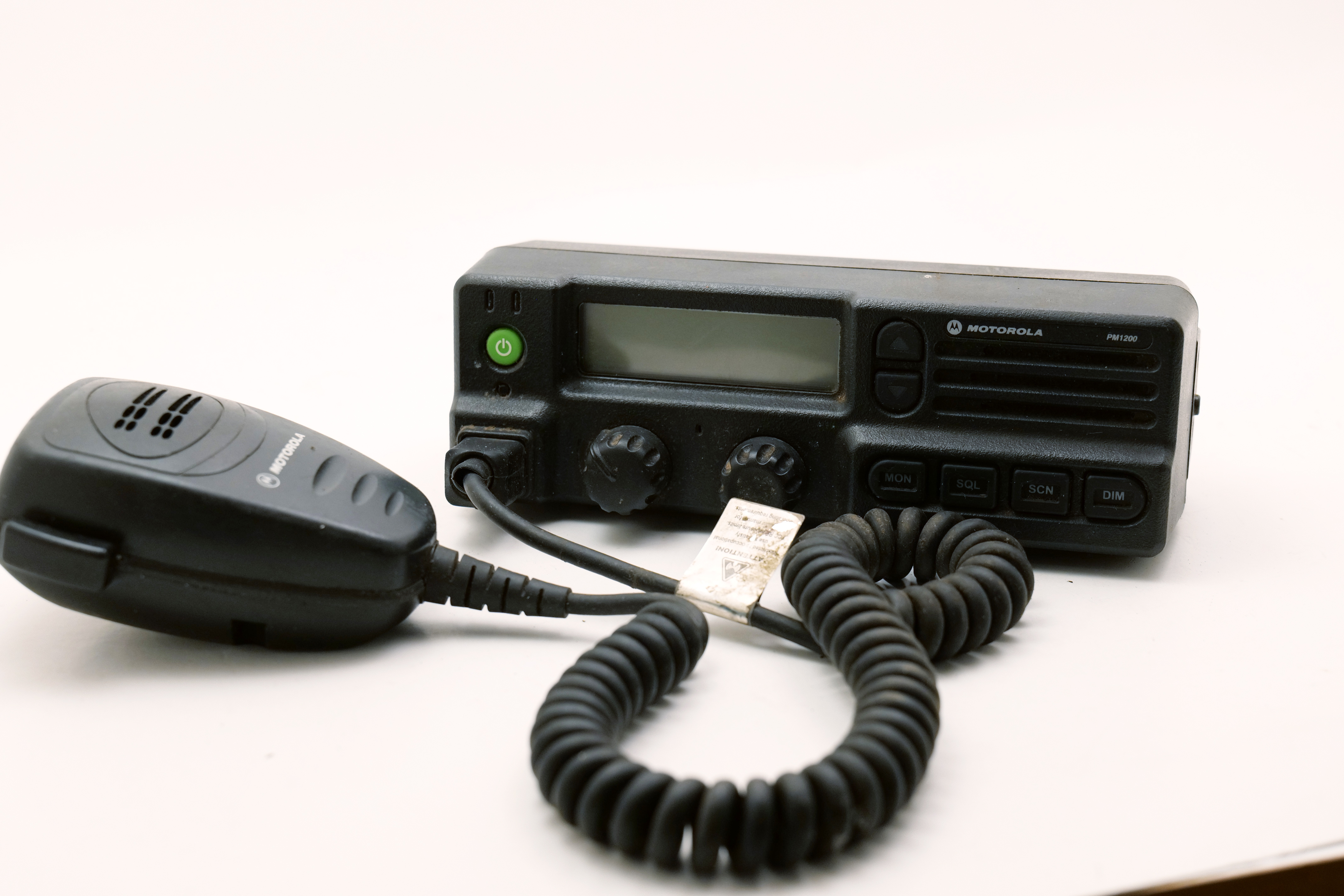 Motorola PM1200 Control Head with AARMN4025C Microphone