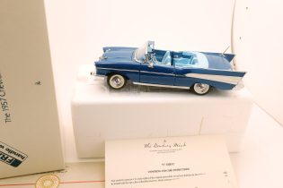 Danbury Mint 1957 Chevrolet Bel Air Convertible 1:24 Diecast Model Used