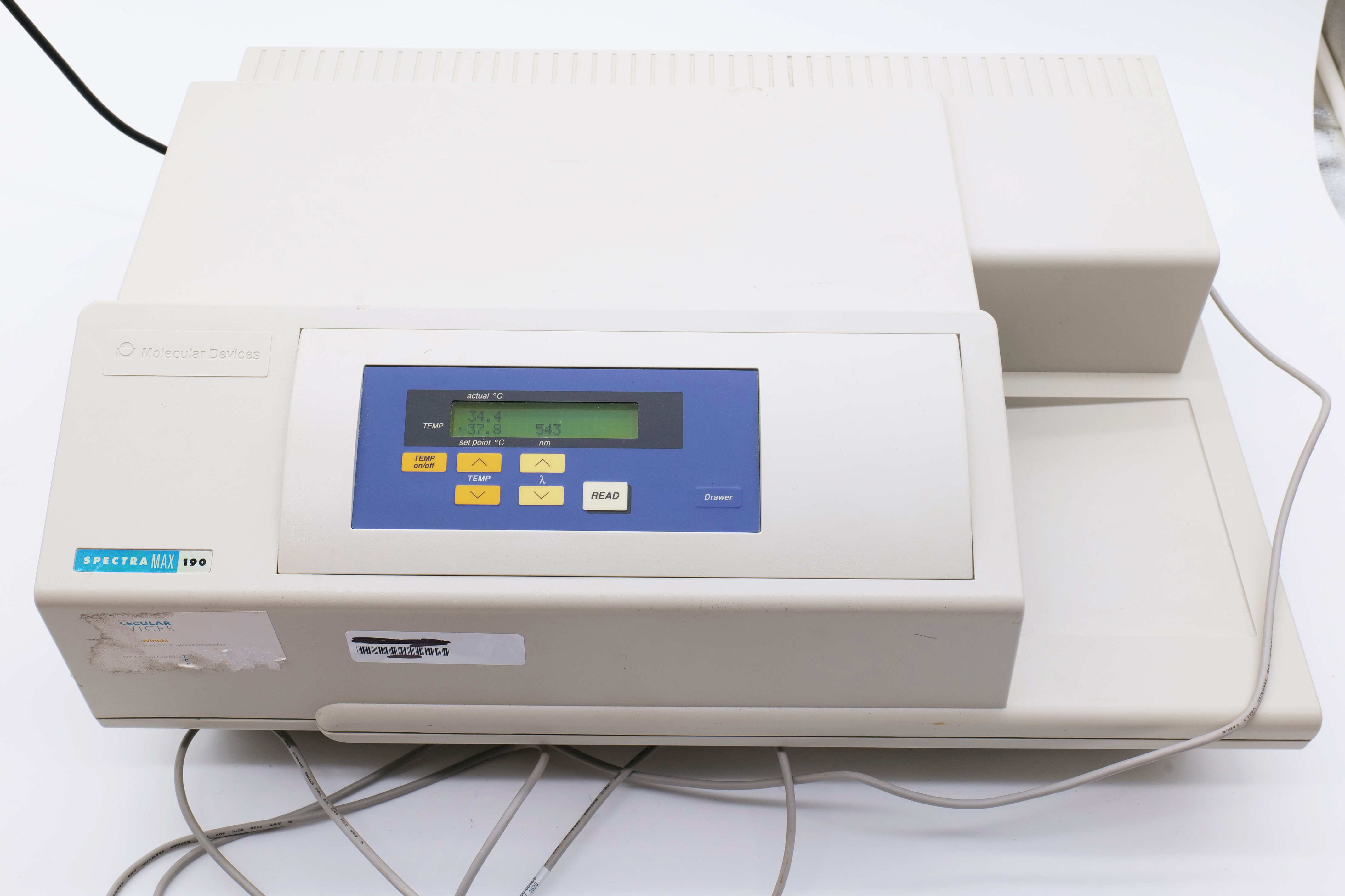 Molecular Devices SpectraMax 190 Absorbance Microplate Reader Tested (No Power Cord)