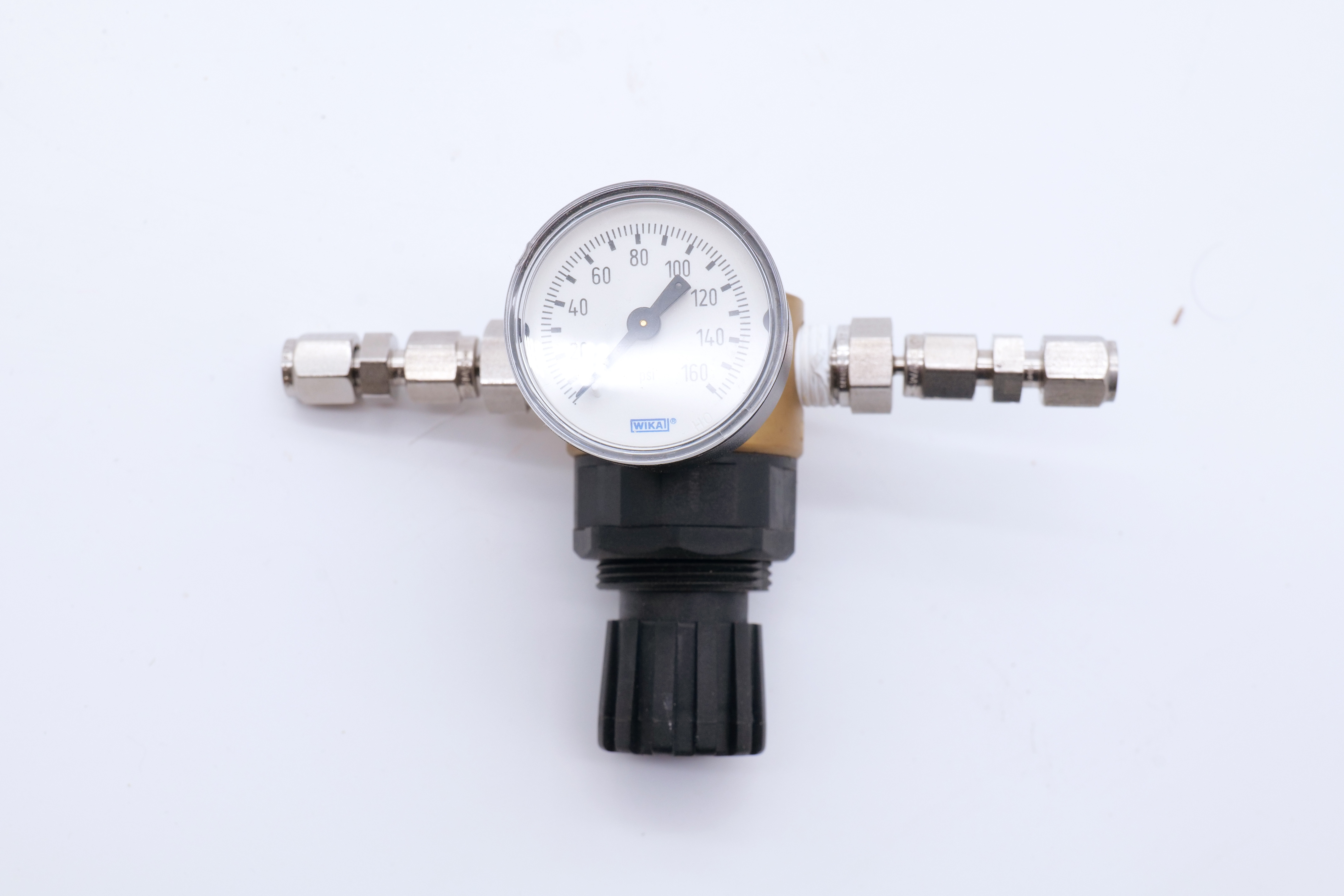WIKA Pressure Regulator Assembly 0-160 PSI with SS Fittings
