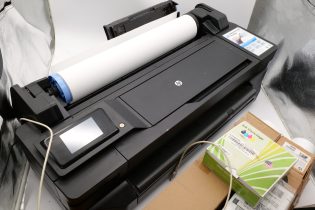 HP DesignJet T120 Large Format Inkjet Printer 24in ePrinter Tested Working