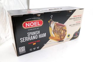 NOEL Jamon Spanish Serrano Ham Leg with Stand & Knife 8.28kg 18.25lb Product of Spain