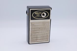 Nobility 10 Transistor AM Radio Hong Kong Vintage Black