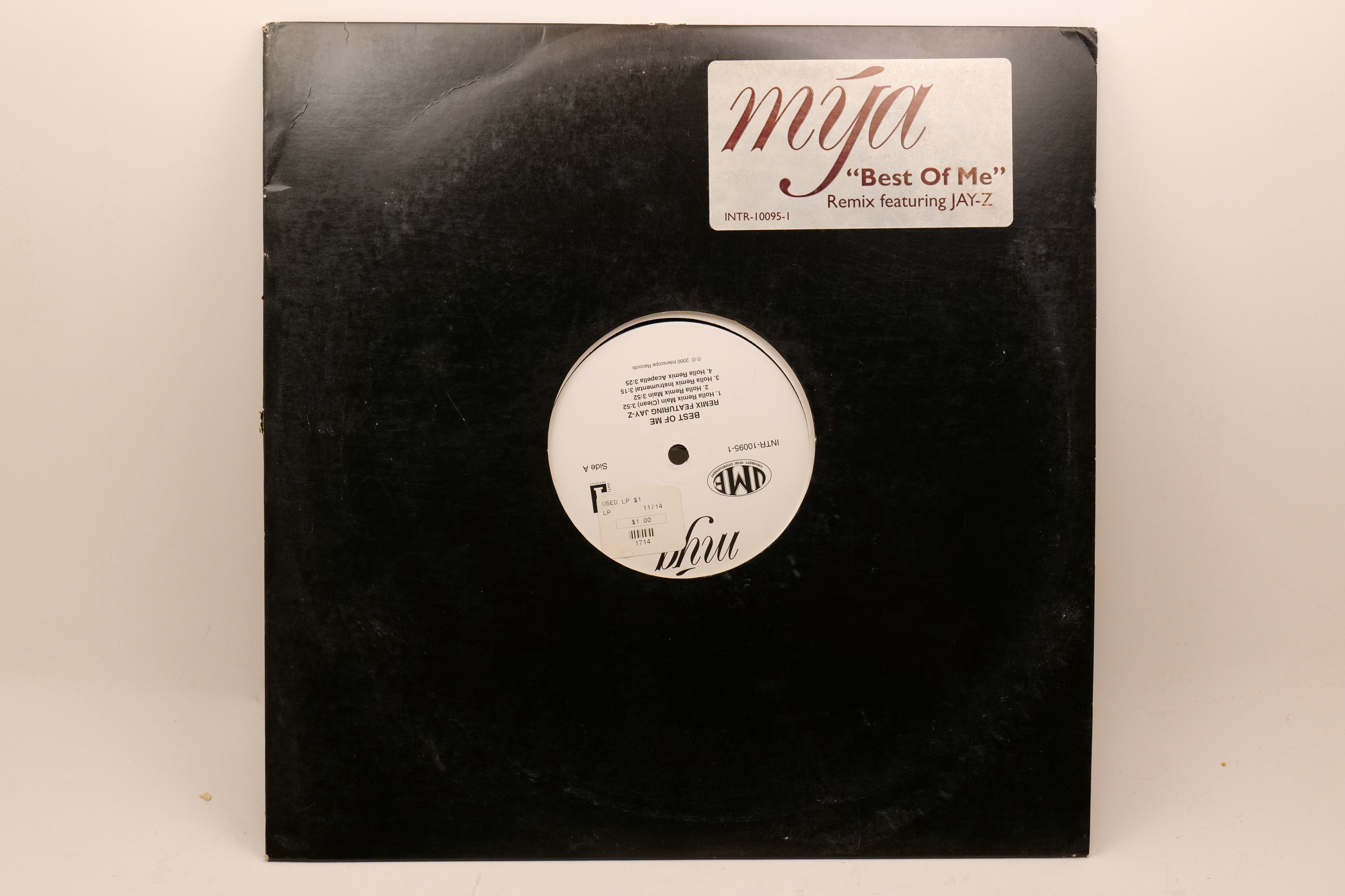 Mya Best Of Me Remix Featuring Jay-Z 12" Single 2000 Interscope Vinyl Record