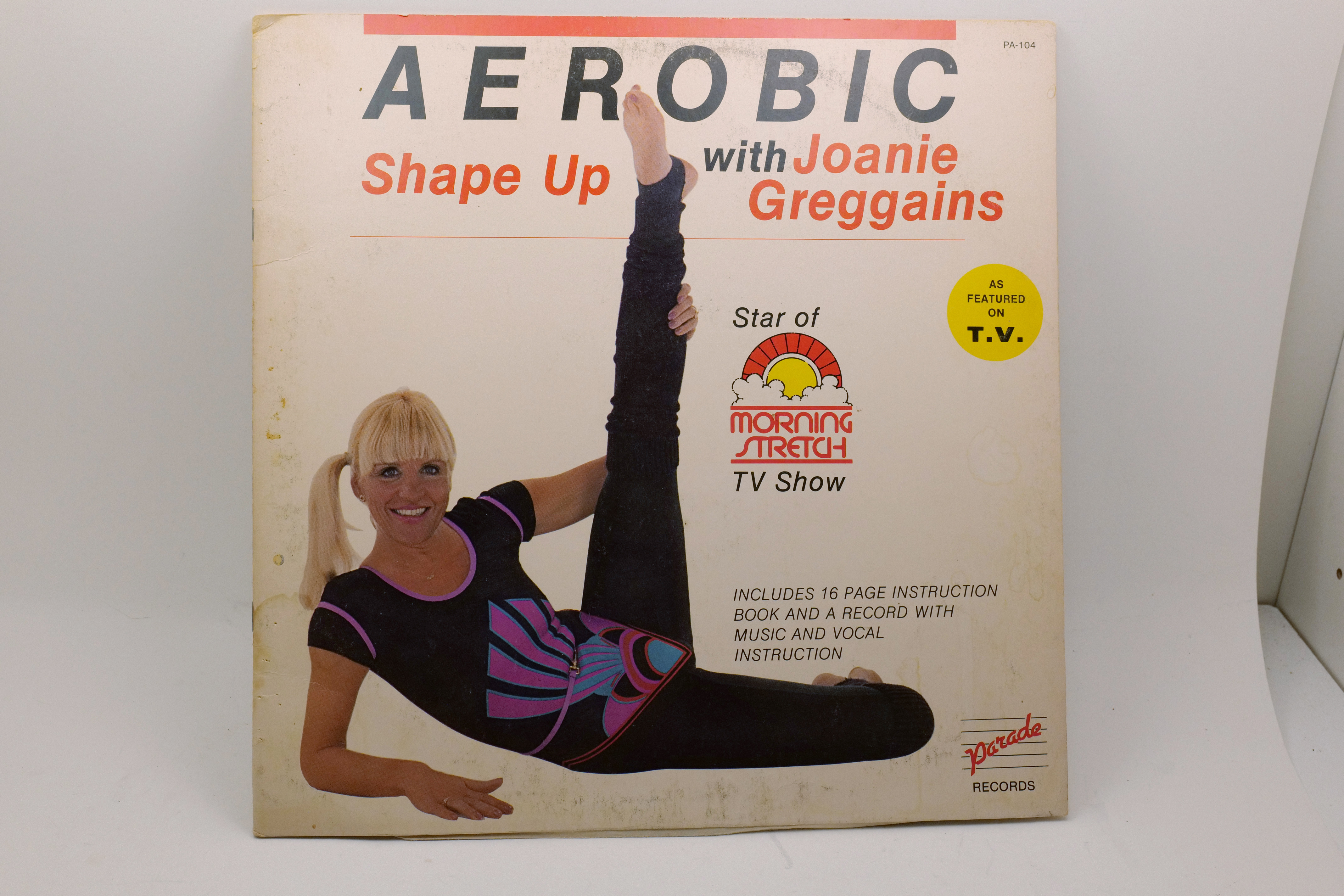 Aerobic Shape Up Joanie Greggains LP Parade PA-104 Fitness Exercise Record