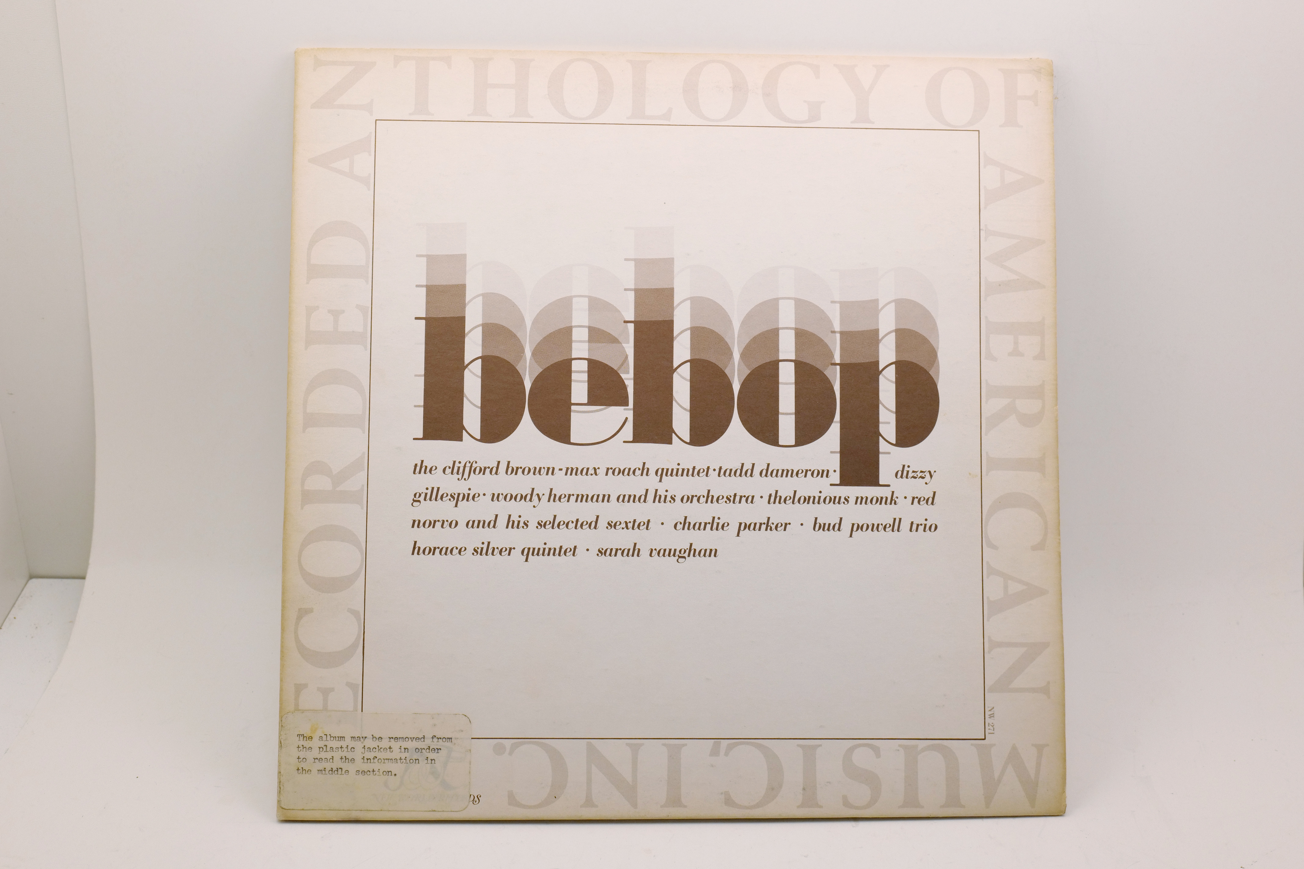 Bebop Recorded Anthology of American Music LP NW 271 Mono 1976 Jazz