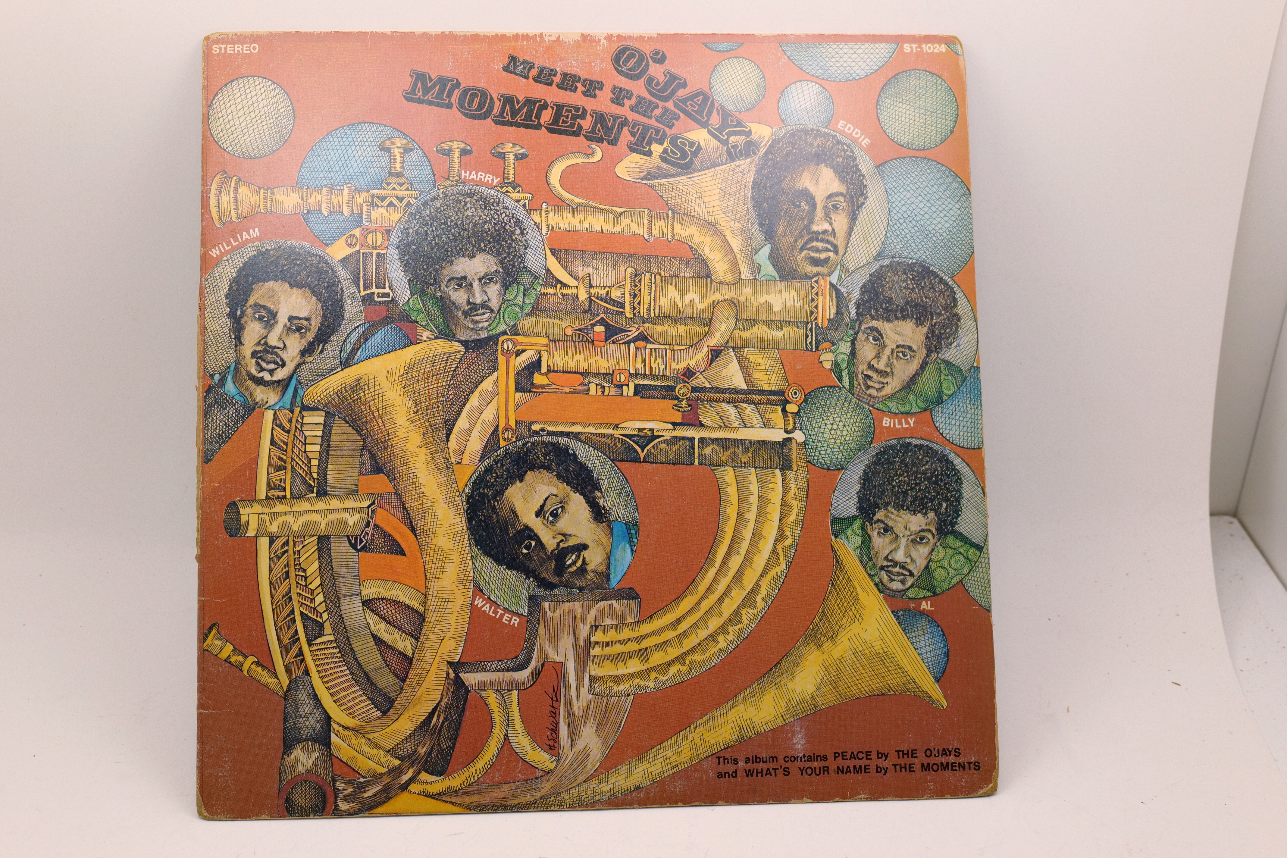 The O'Jays Meet The Moments LP Stang ST-1024 1974 Soul Funk