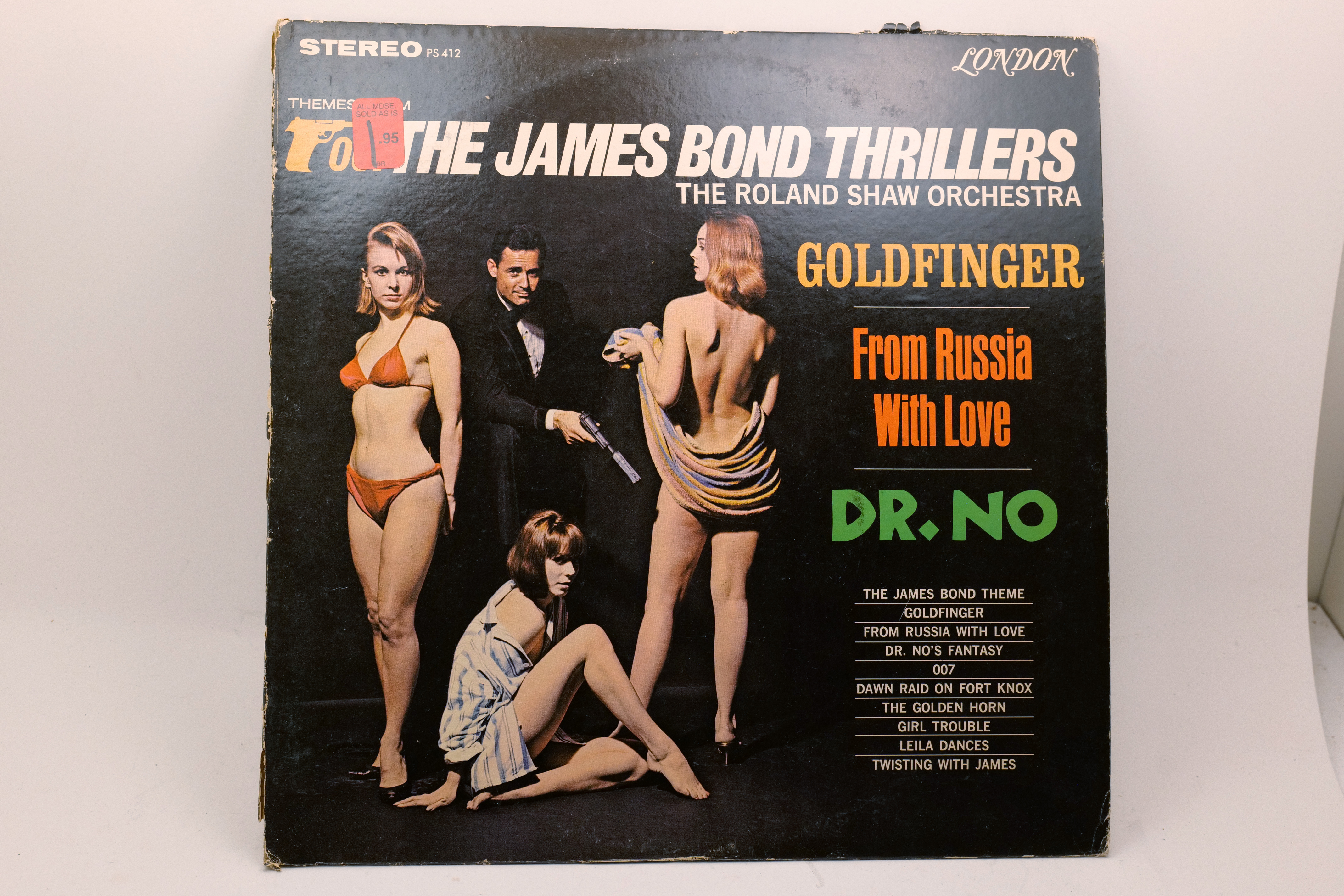 Themes From The James Bond Thrillers LP Roland Shaw London PS 412 Vinyl