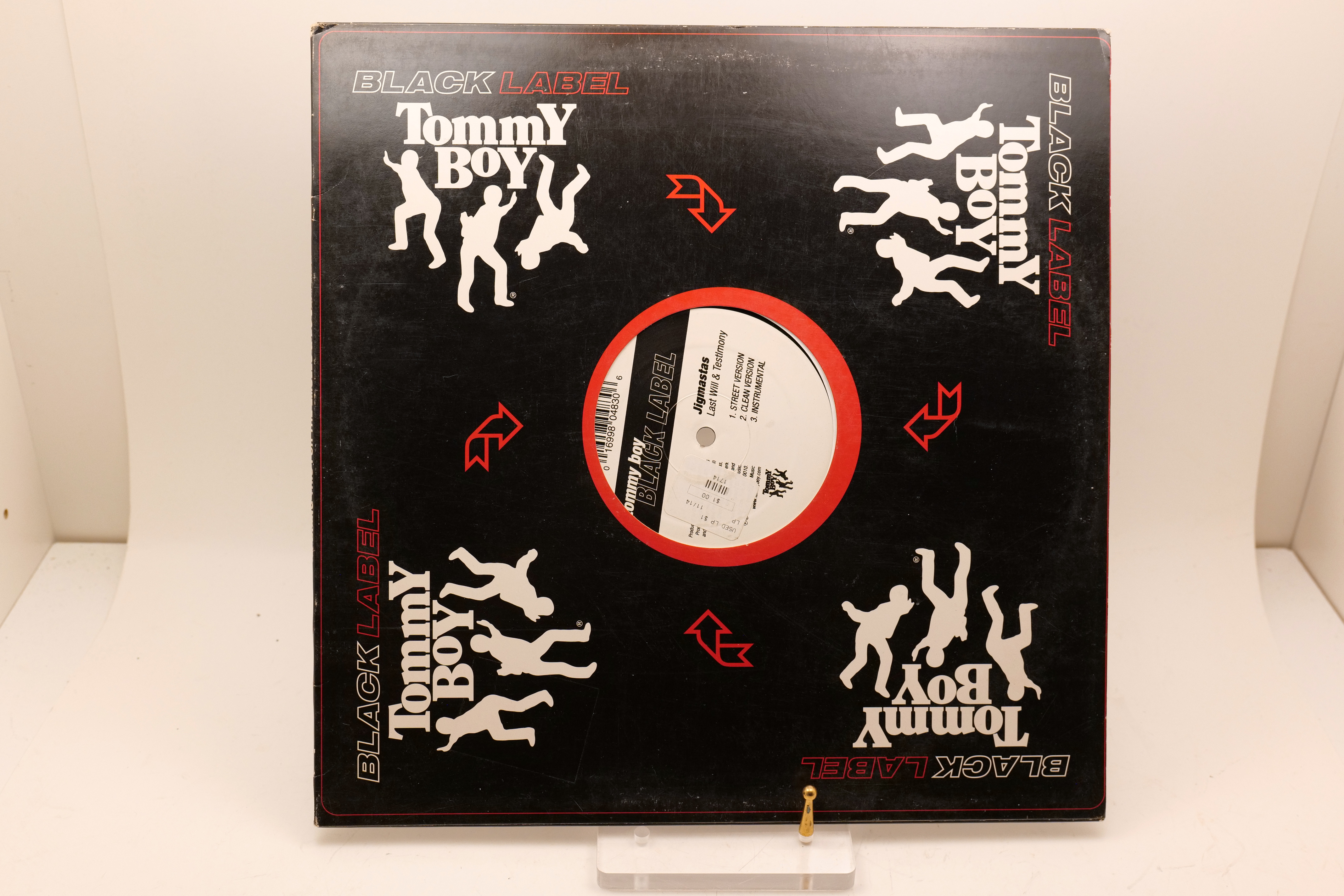 Jigmastas Last Will & Testimony 12" Tommy Boy Black Label Hip-Hop Single
