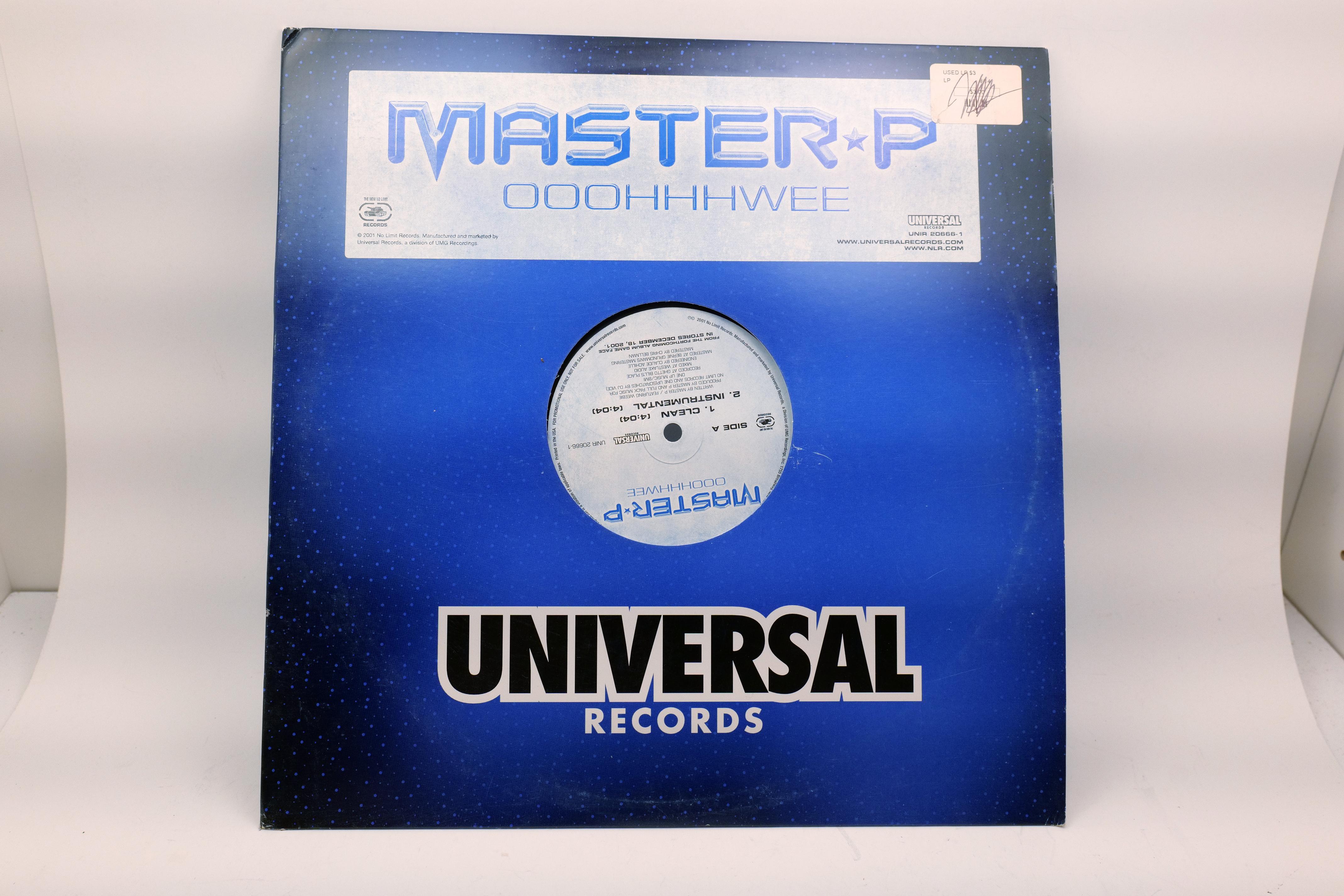 Master P Ooohhhwee 12" Vinyl Single Universal Records UNIR 20656-1 Rap Hip-Hop