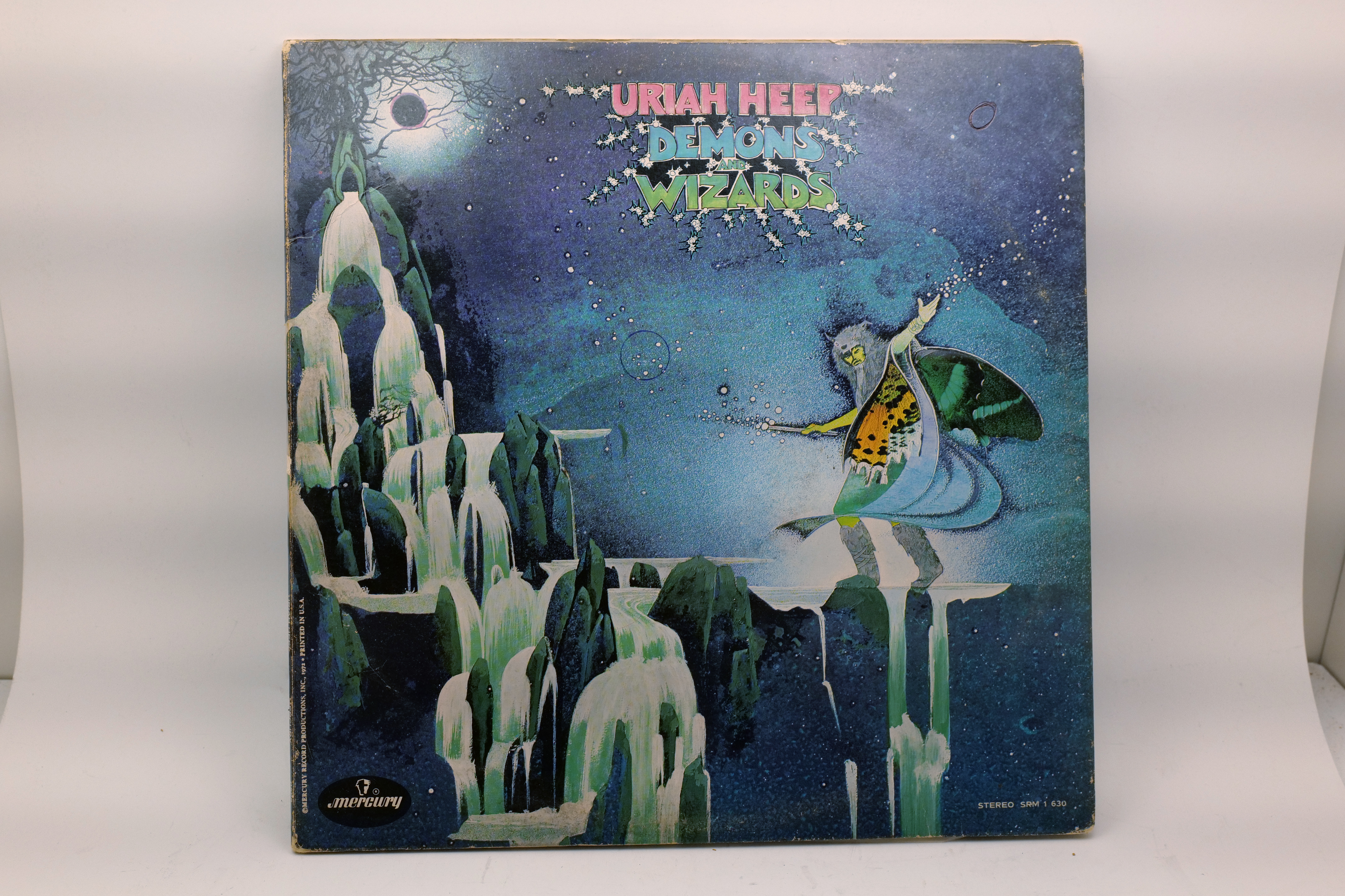 Uriah Heep Demons and Wizards LP 1972 Mercury SRM-1-630