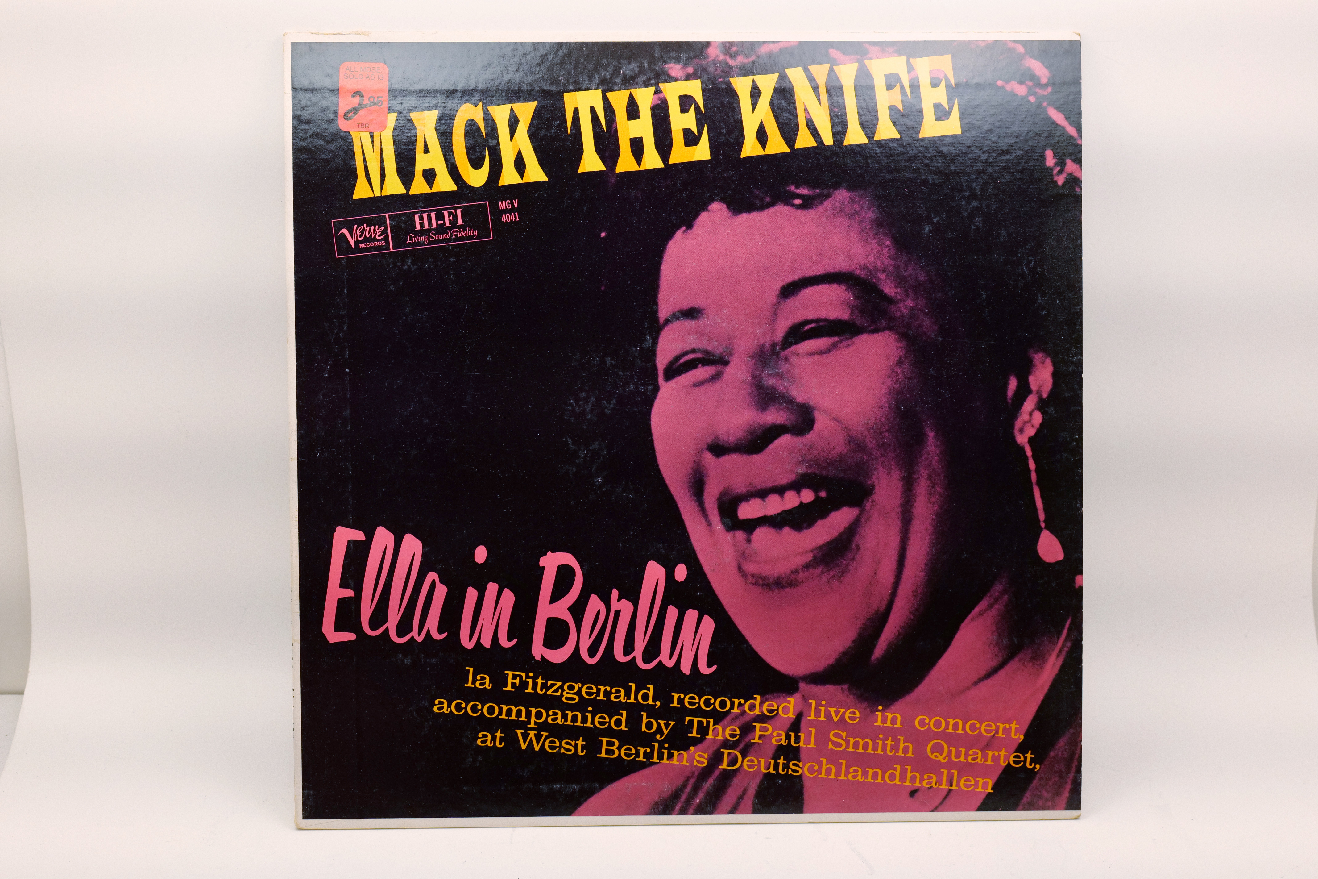Ella Fitzgerald Ella In Berlin Mack The Knife LP Verve MG V-4041 Jazz