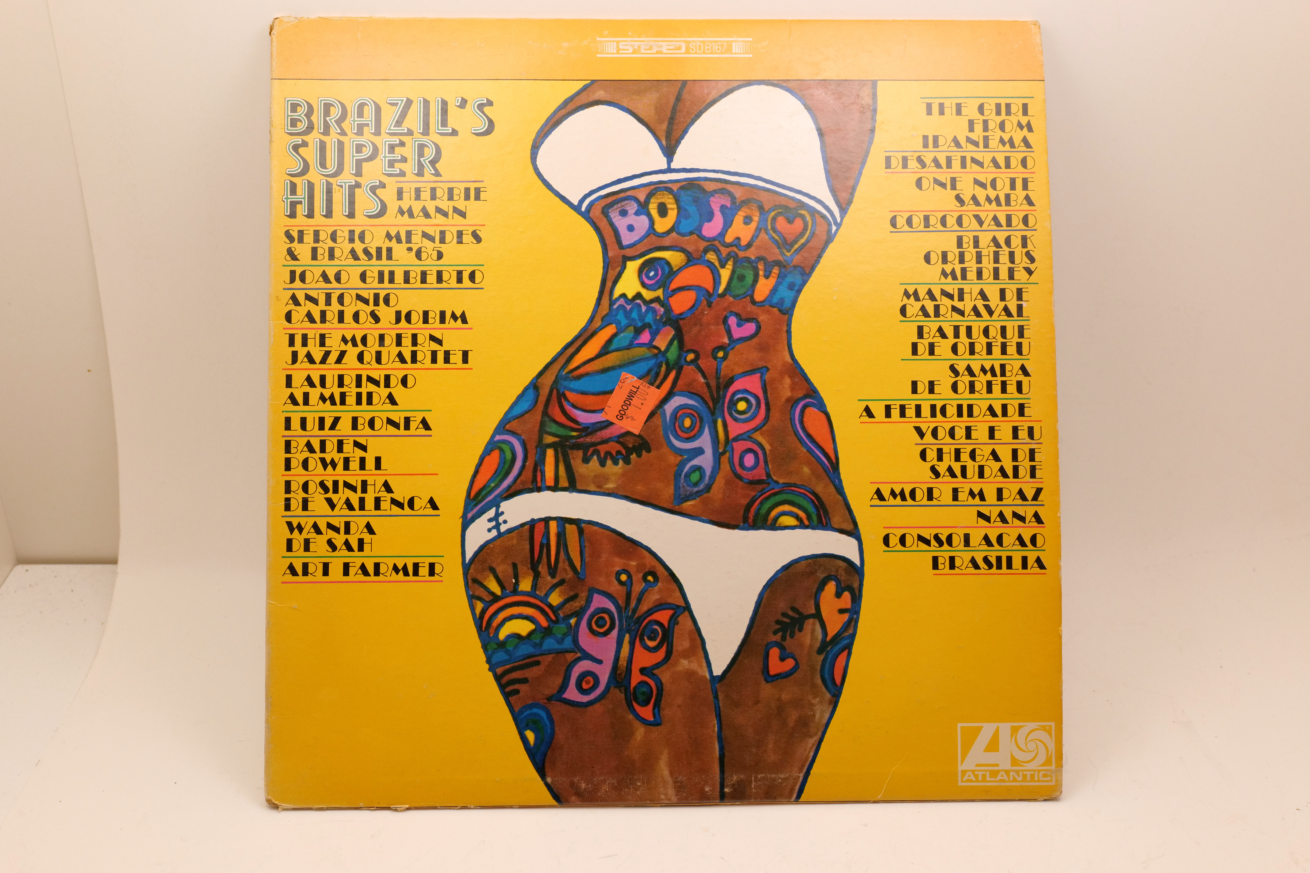 Brazil's Super Hits LP Vinyl SD 8167 Atlantic Records Bossa Nova Jazz Sergio Mendes