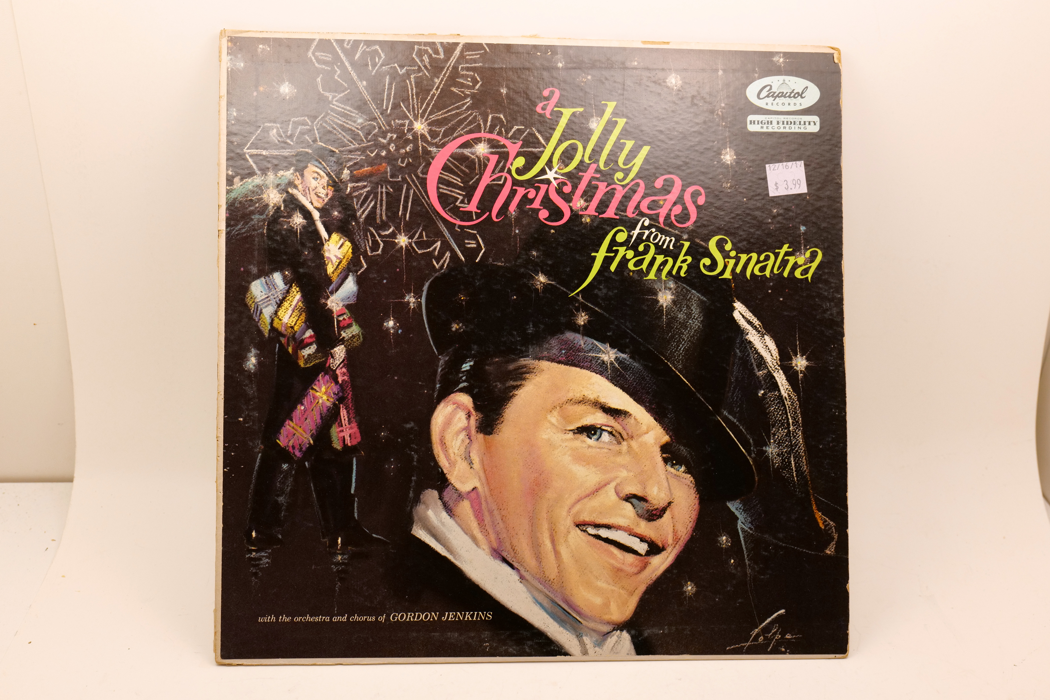 Frank Sinatra A Jolly Christmas LP Vinyl Capitol W-894 Original Holiday Album