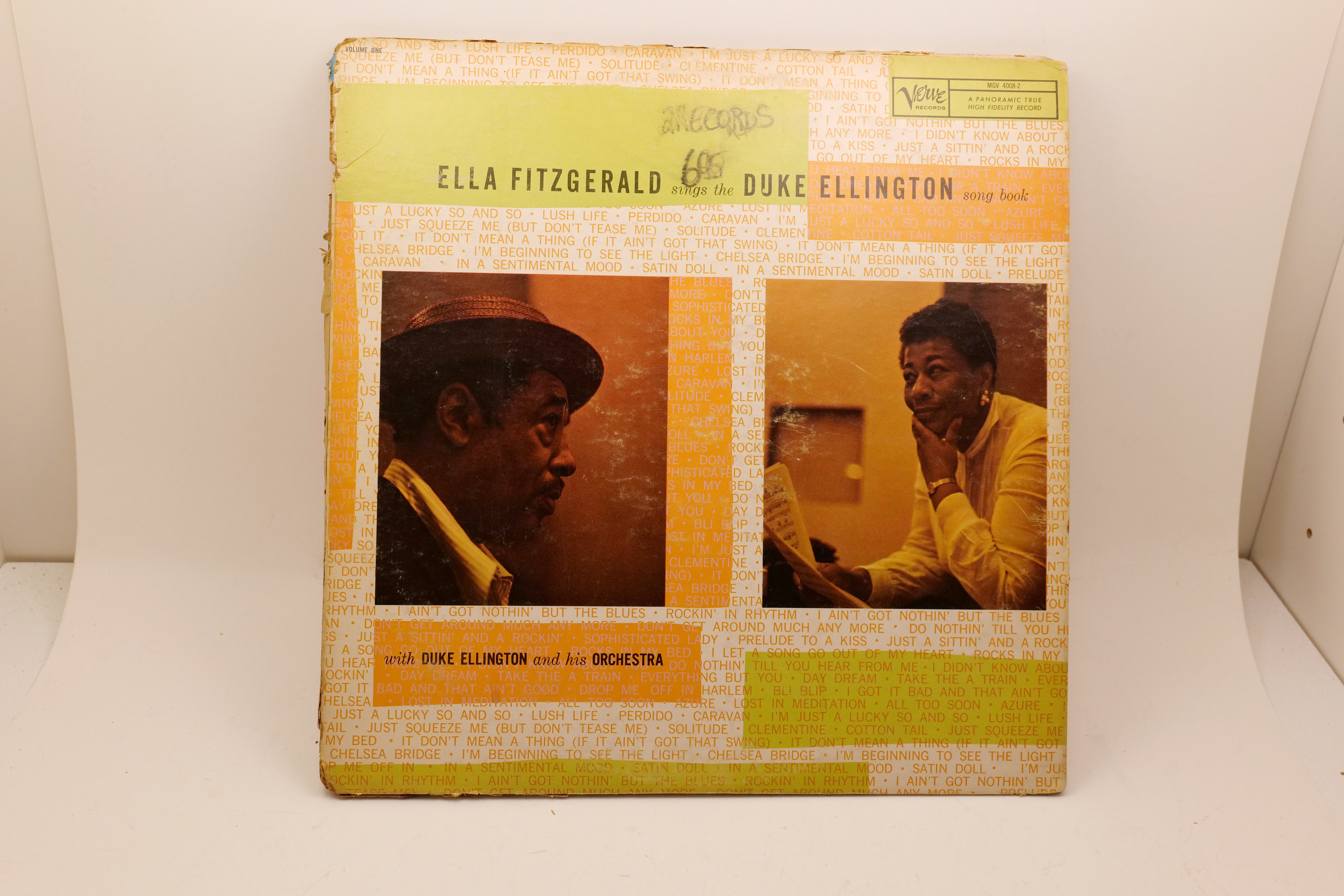 Ella Fitzgerald Sings The Duke Ellington Song Book 2LP Verve MG V-4008-2 Vinyl