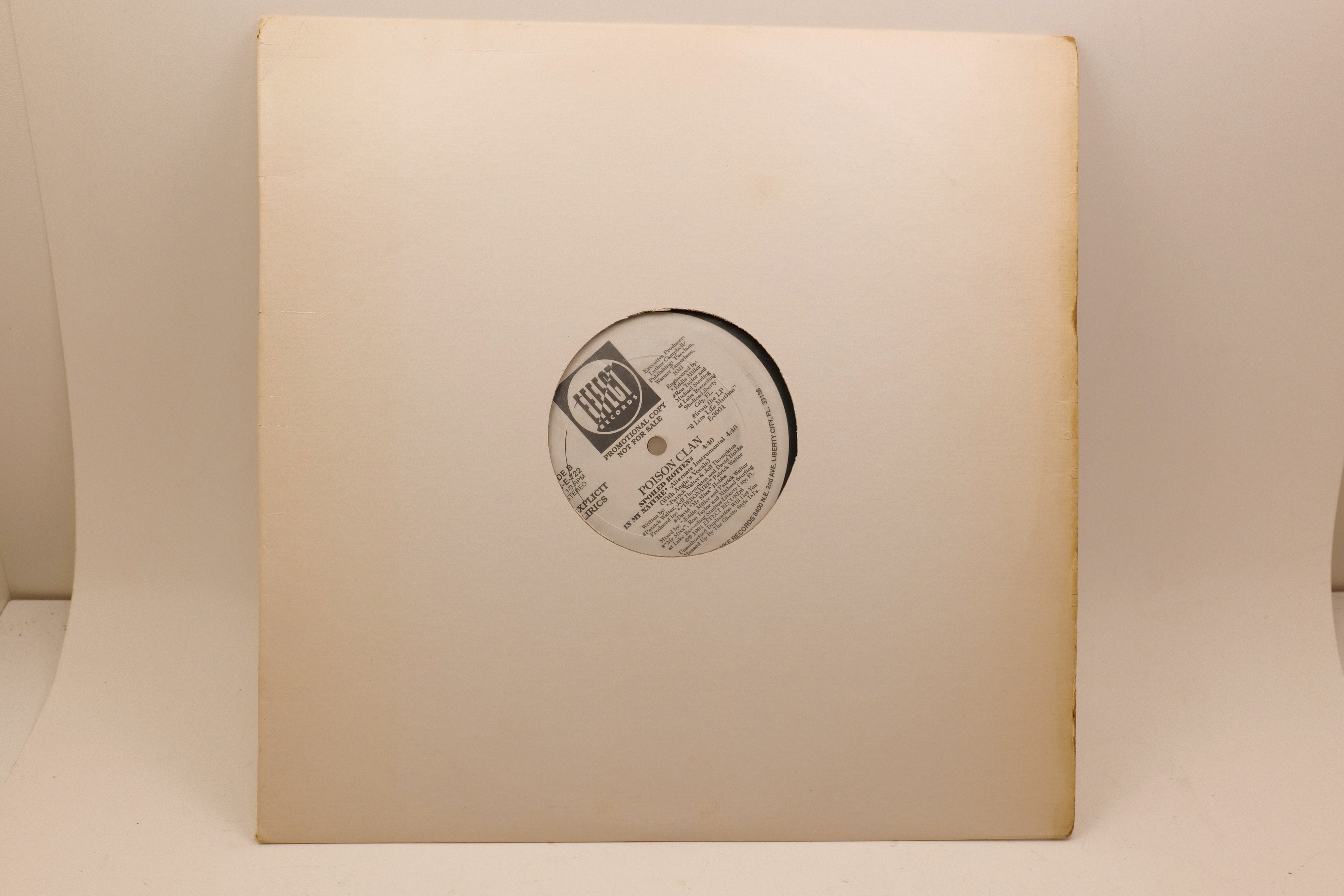 Poison Clan In My Nature 12" Promo Effect Records PR-E-722 Vinyl